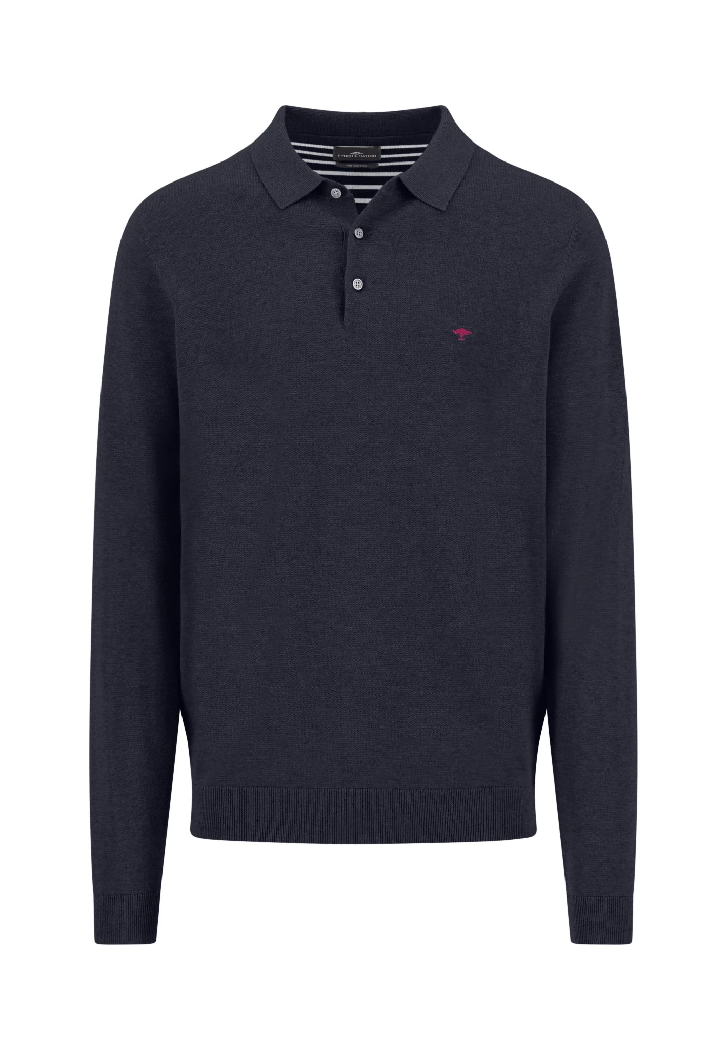 Strickpoloshirt aus Baumwolle mit Feinstruktur - Image 5