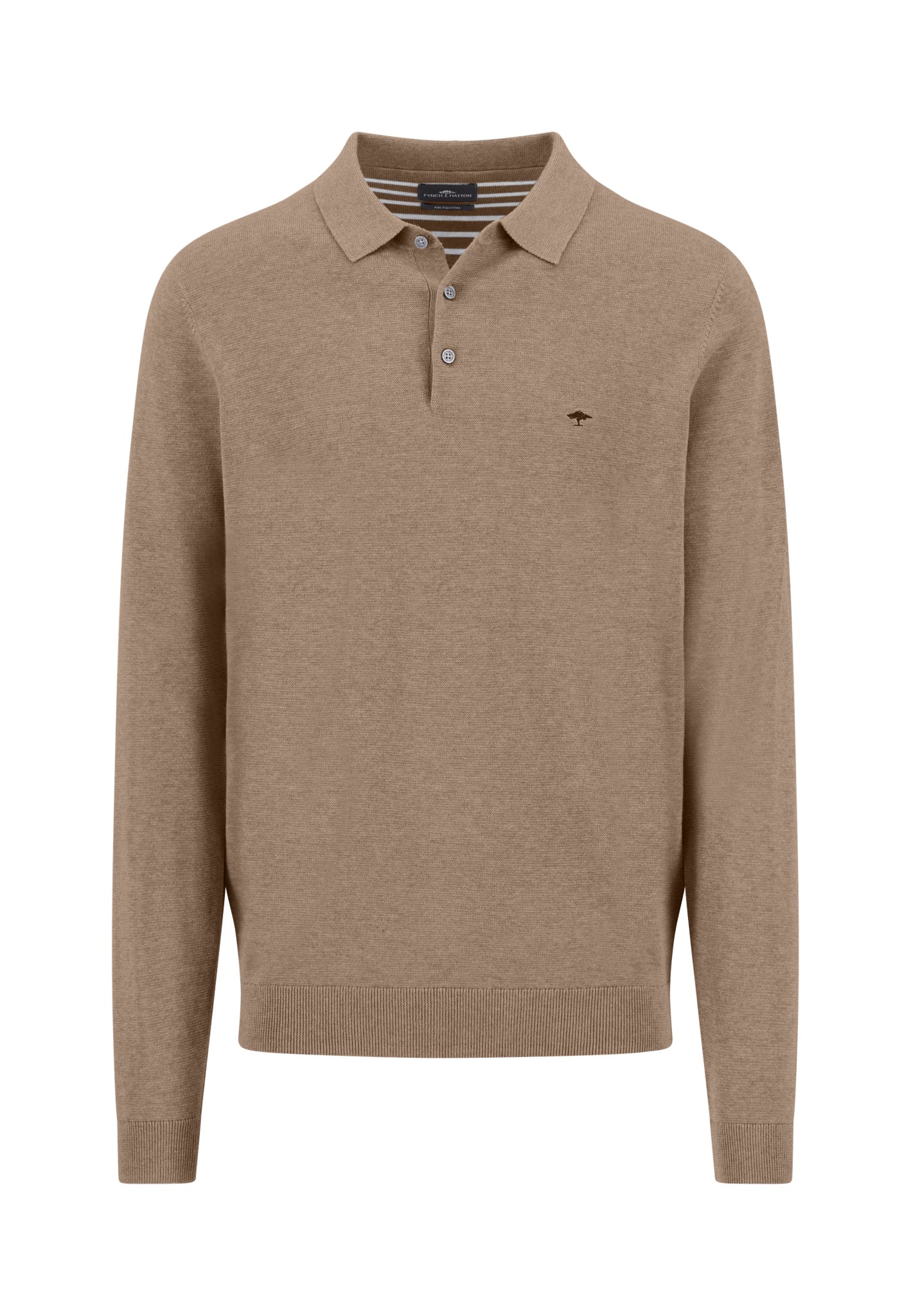Strickpoloshirt aus Baumwolle mit Feinstruktur - Image 9