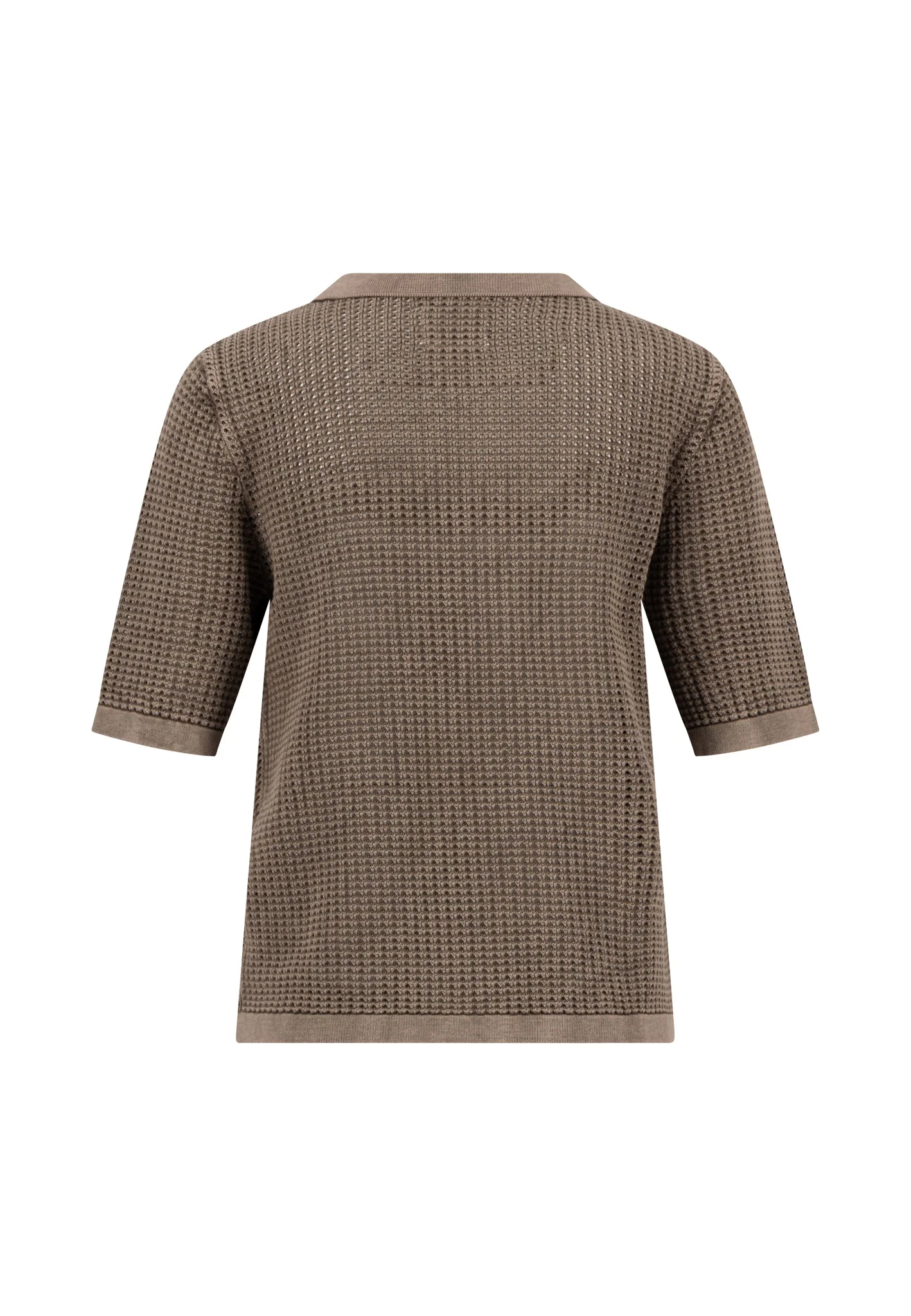 Strickpoloshirt aus Baumwolle mit Strukturmuster - Image 10