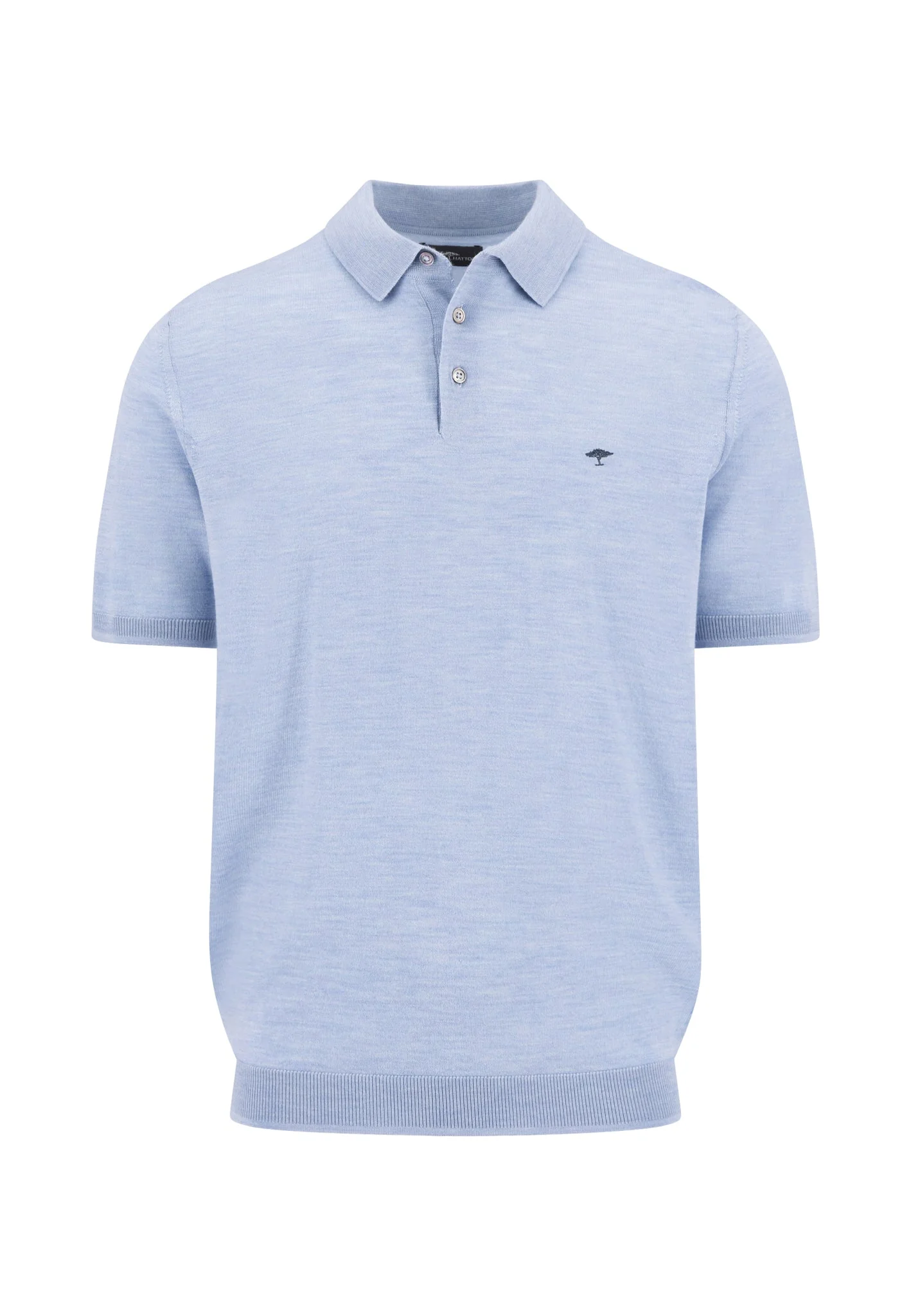 Strickpoloshirt aus Wolle mit Feinstruktur - Image 3