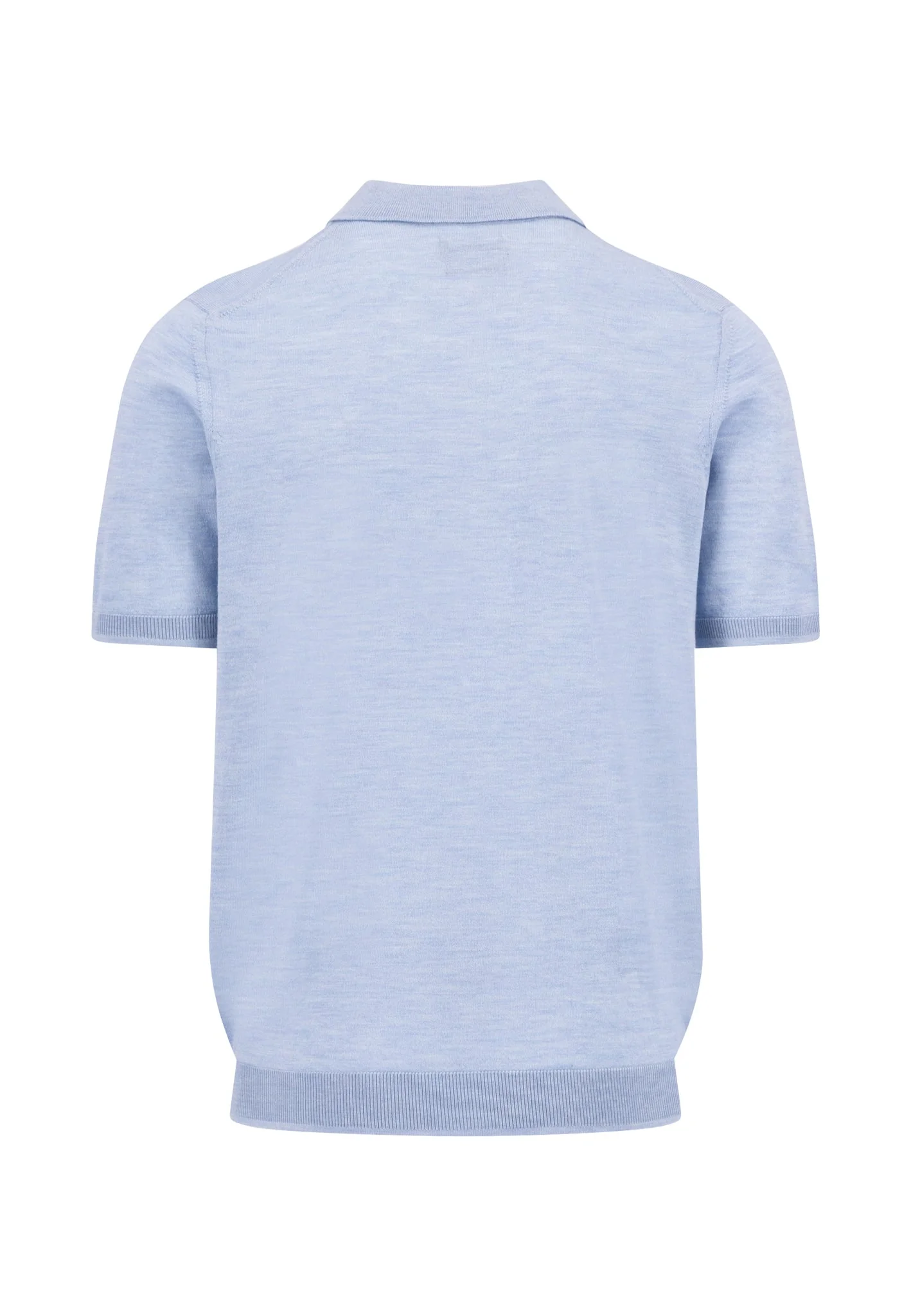 Strickpoloshirt aus Wolle mit Feinstruktur - Image 4