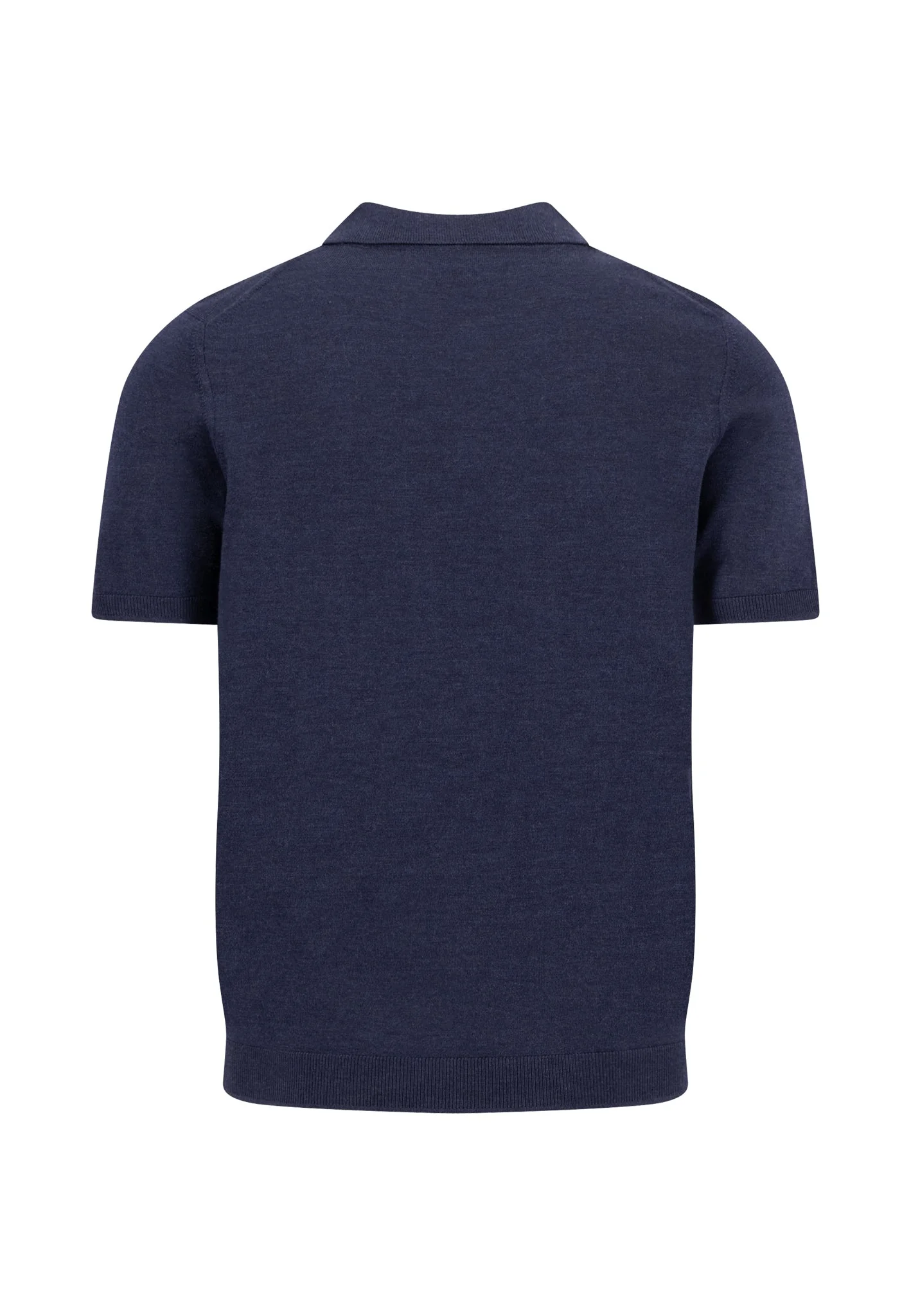 Strickpoloshirt aus Wolle mit Feinstruktur - Image 6