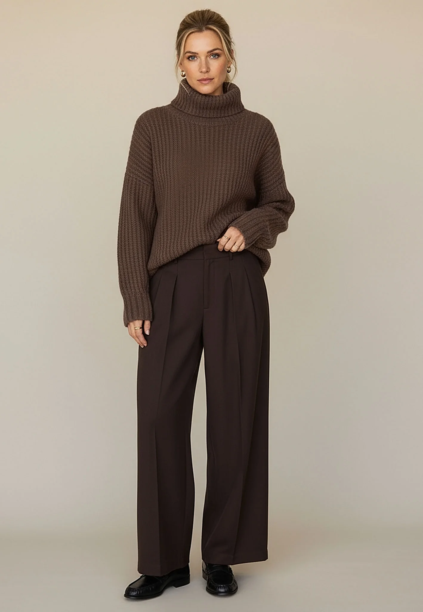 Strickpullover aus Alpaka-Wollmix mit Rollkragen - Image 2