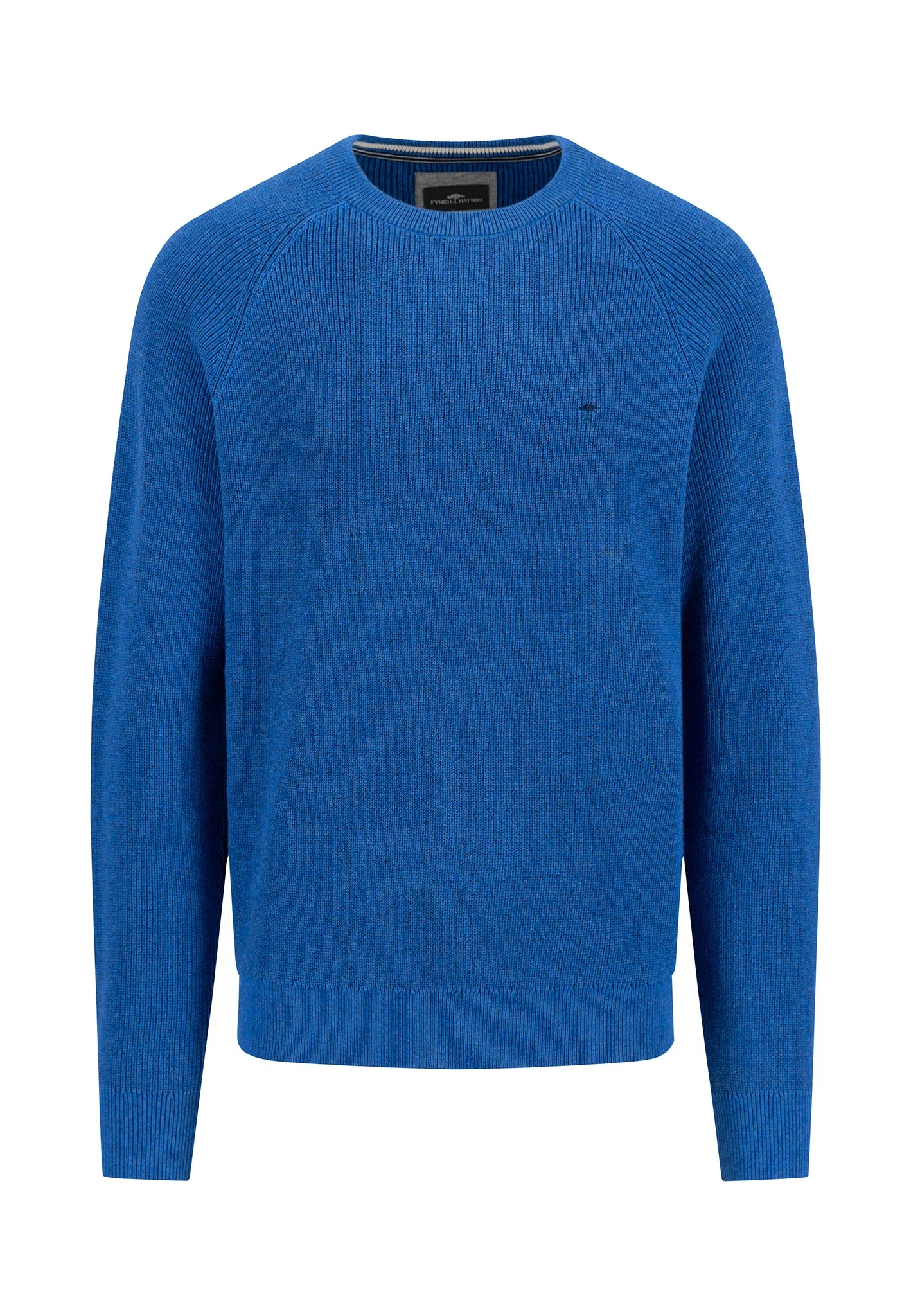 Strickpullover aus Baumwolle mit Logodetail