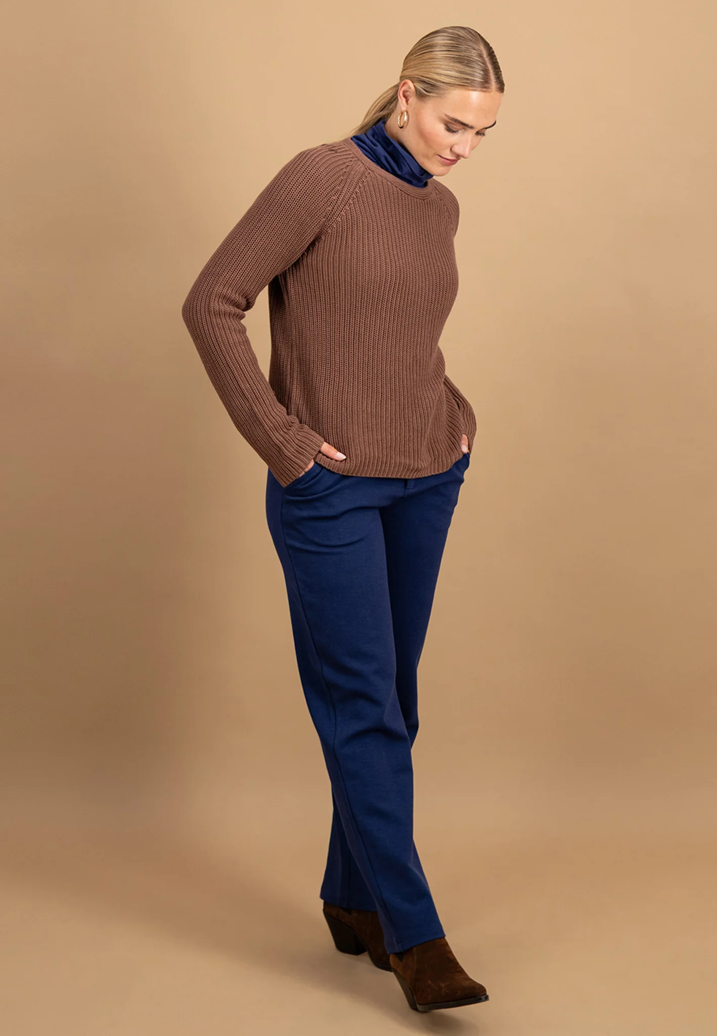 Strickpullover aus Baumwolle mit Rundhalsausschnitt - Image 10