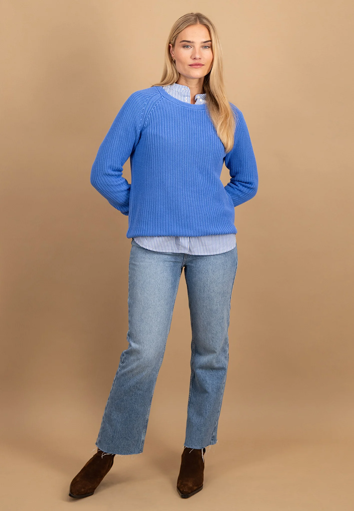 Strickpullover aus Baumwolle mit Rundhalsausschnitt - Image 22