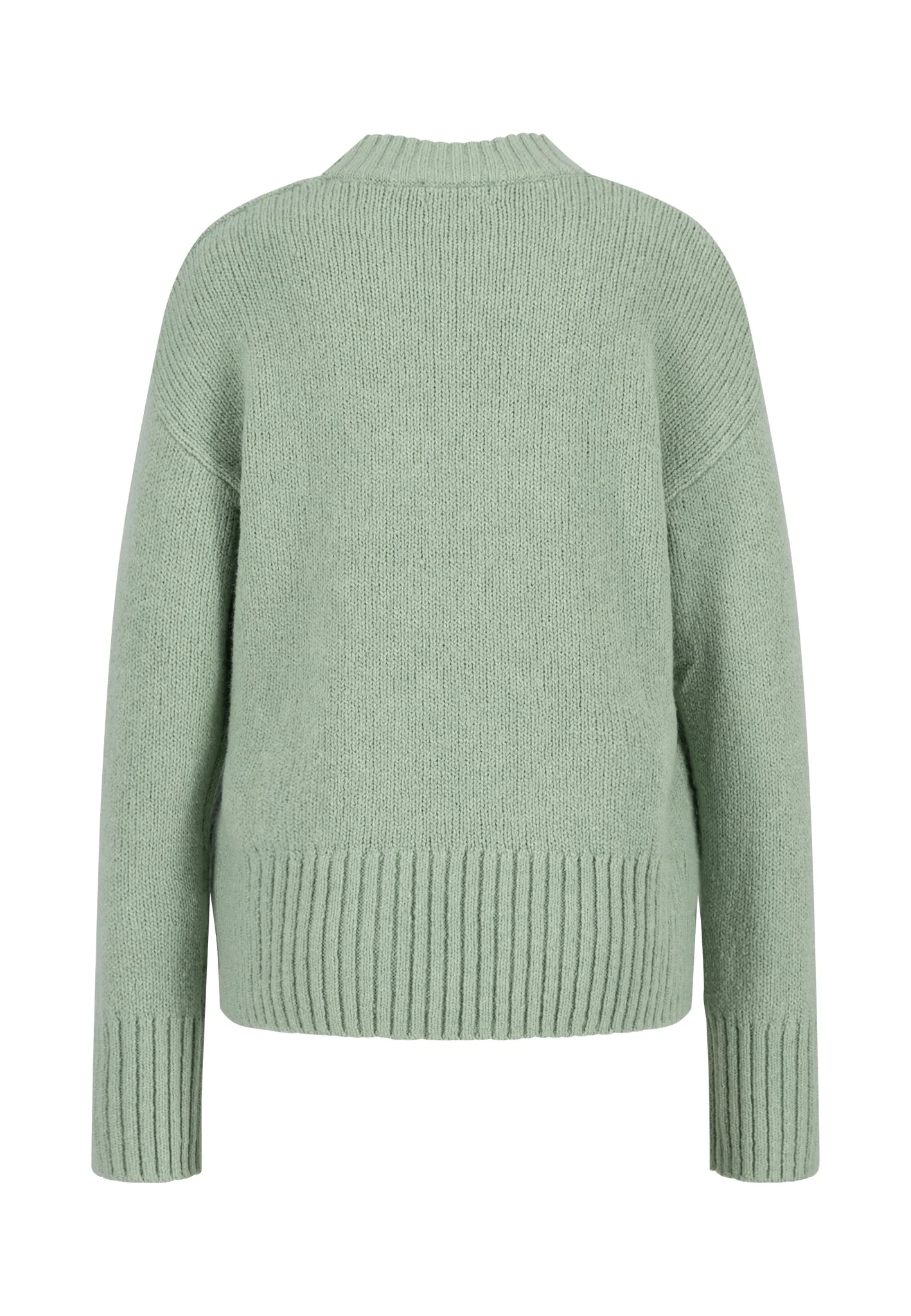 Strickpullover aus Baumwollmix mit Stehkragenoptik und breiten Bündchen - Image 12