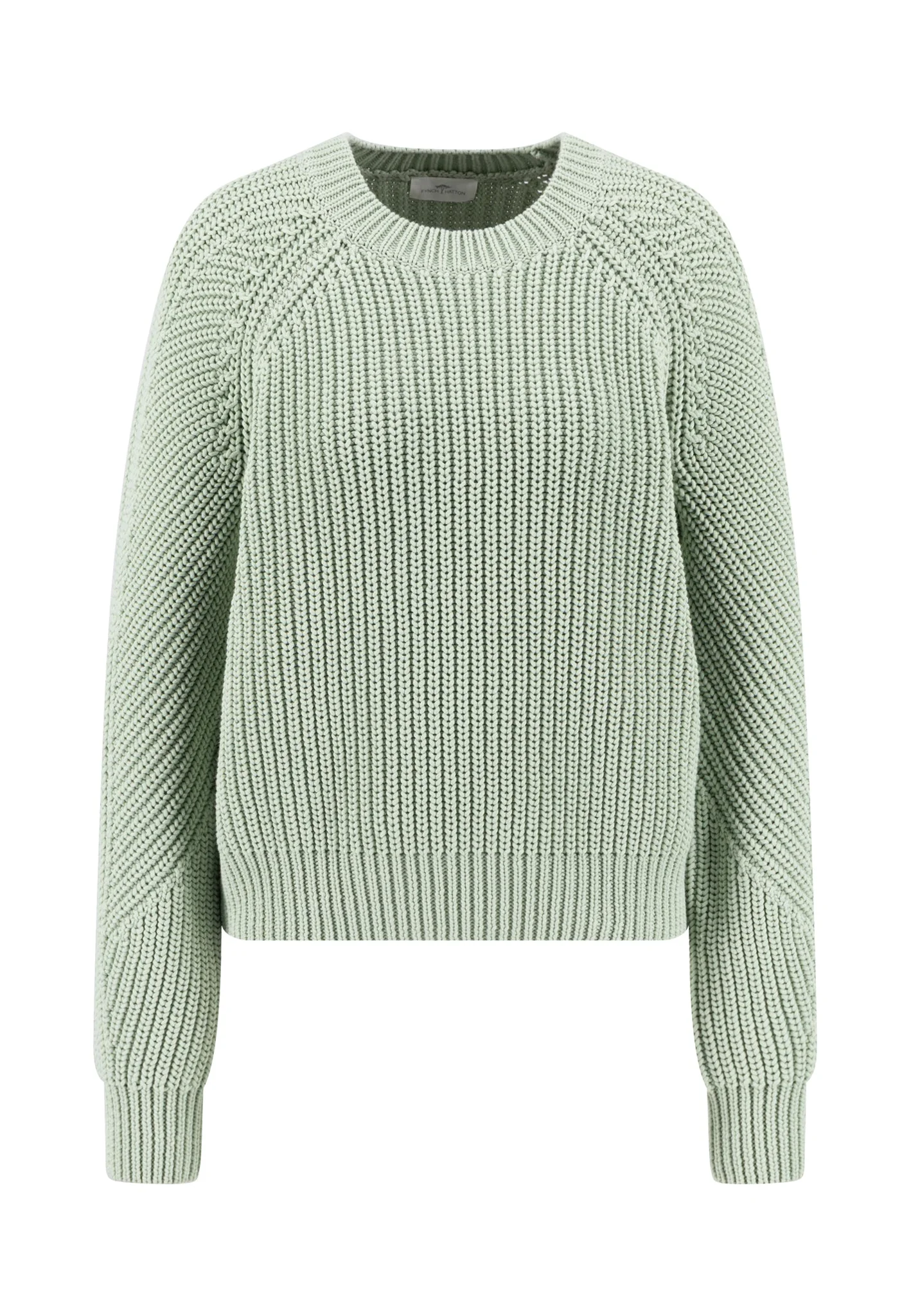 Strickpullover aus Baumwollmix mit Strukturstrick und Rundhalsausschnitt - Image 10
