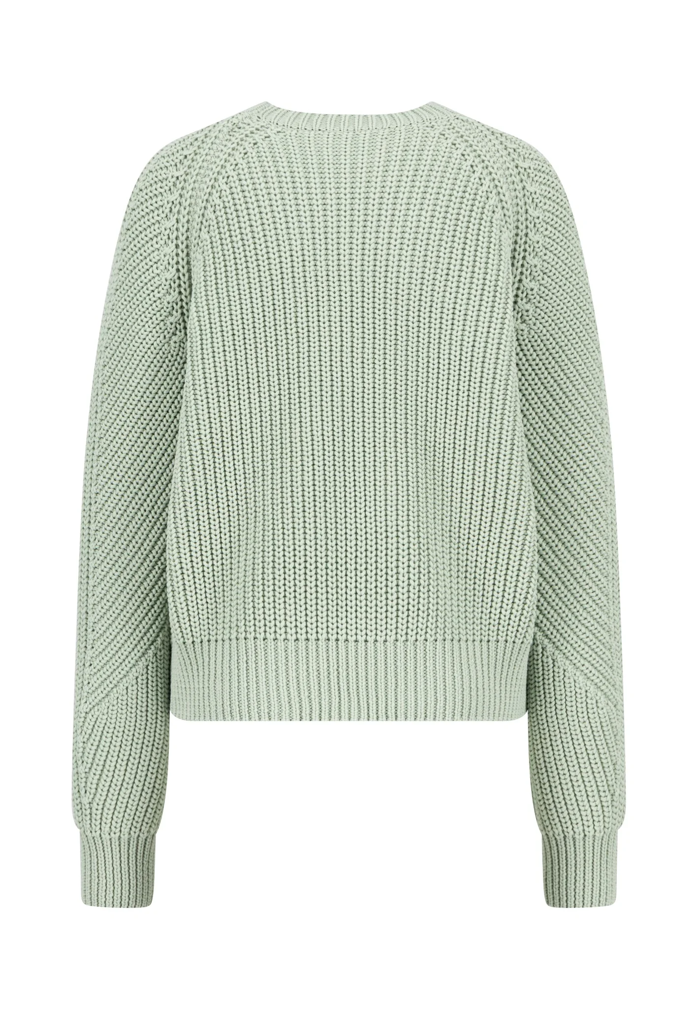 Strickpullover aus Baumwollmix mit Strukturstrick und Rundhalsausschnitt - Image 11