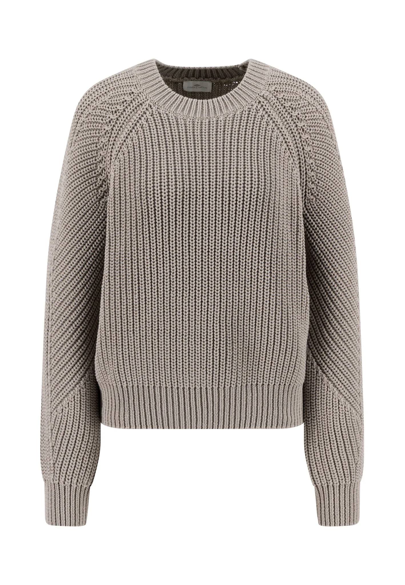 Strickpullover aus Baumwollmix mit Strukturstrick und Rundhalsausschnitt - Image 15