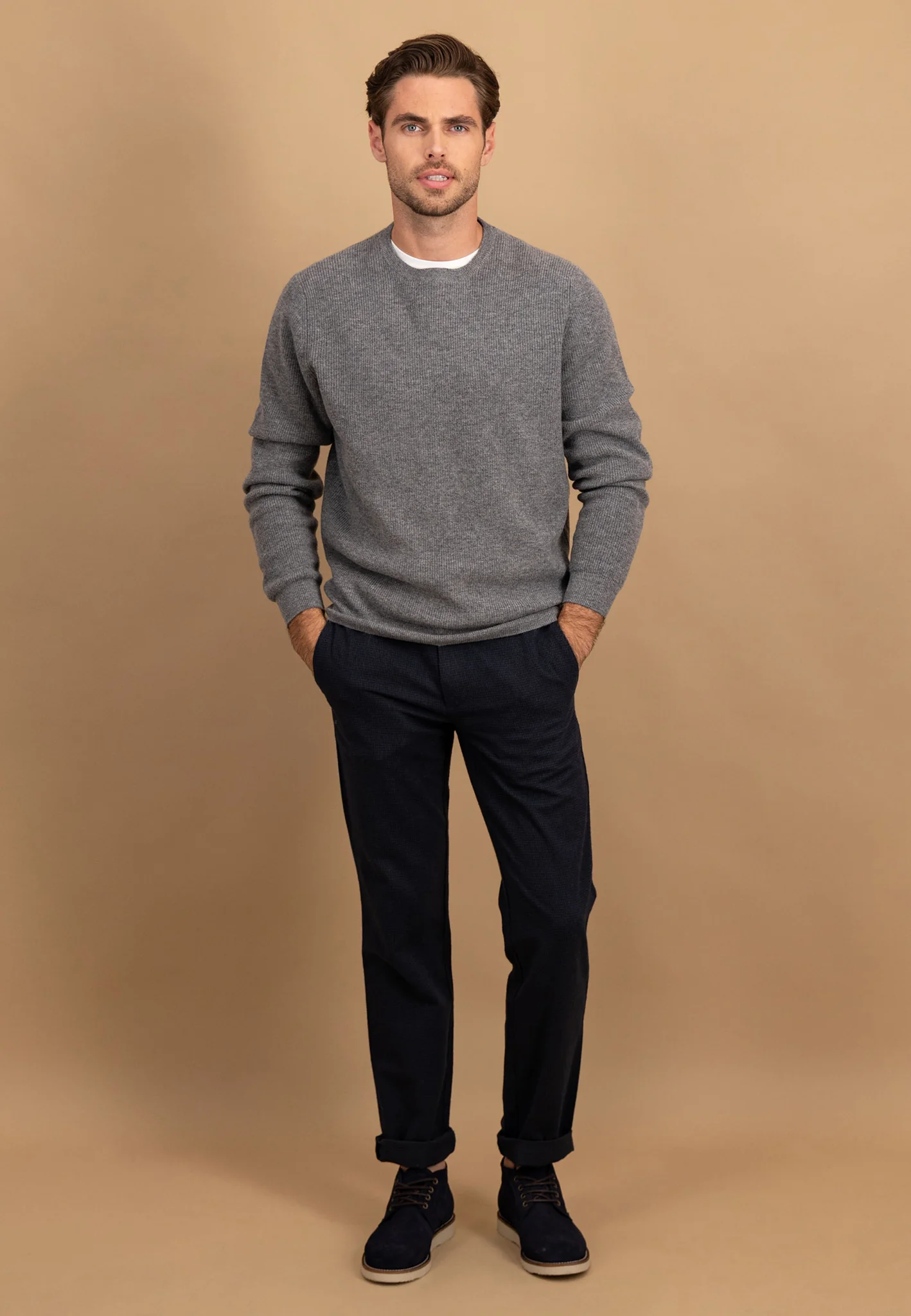 Strickpullover aus Merino-Kaschmir mit Strukturmuster - Image 2