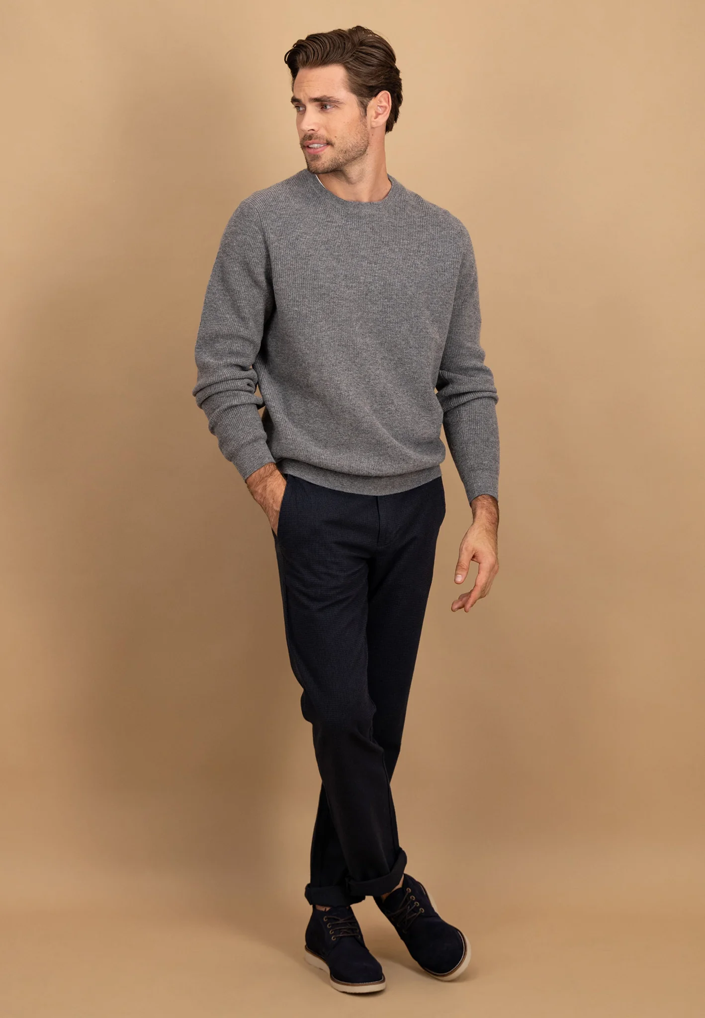 Strickpullover aus Merino-Kaschmir mit Strukturmuster - Image 4