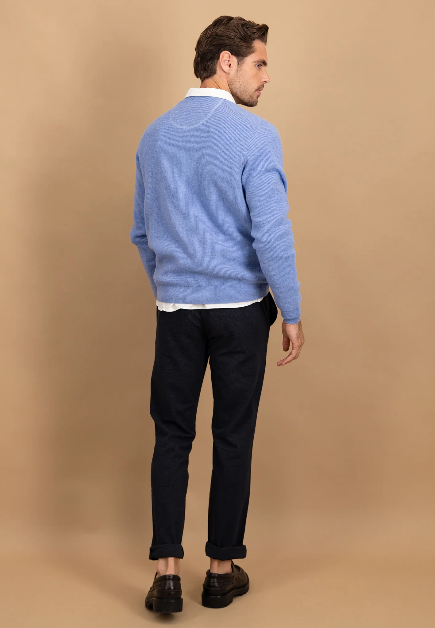 Strickpullover aus Merino-Kaschmir mit Strukturmuster - Image 9