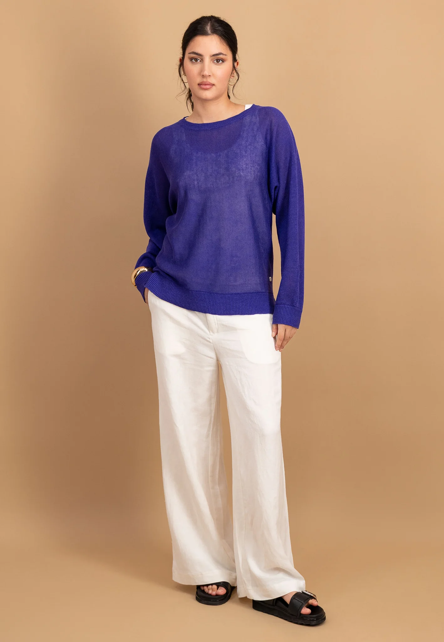Strickpullover aus reinem Leinen - Image 10