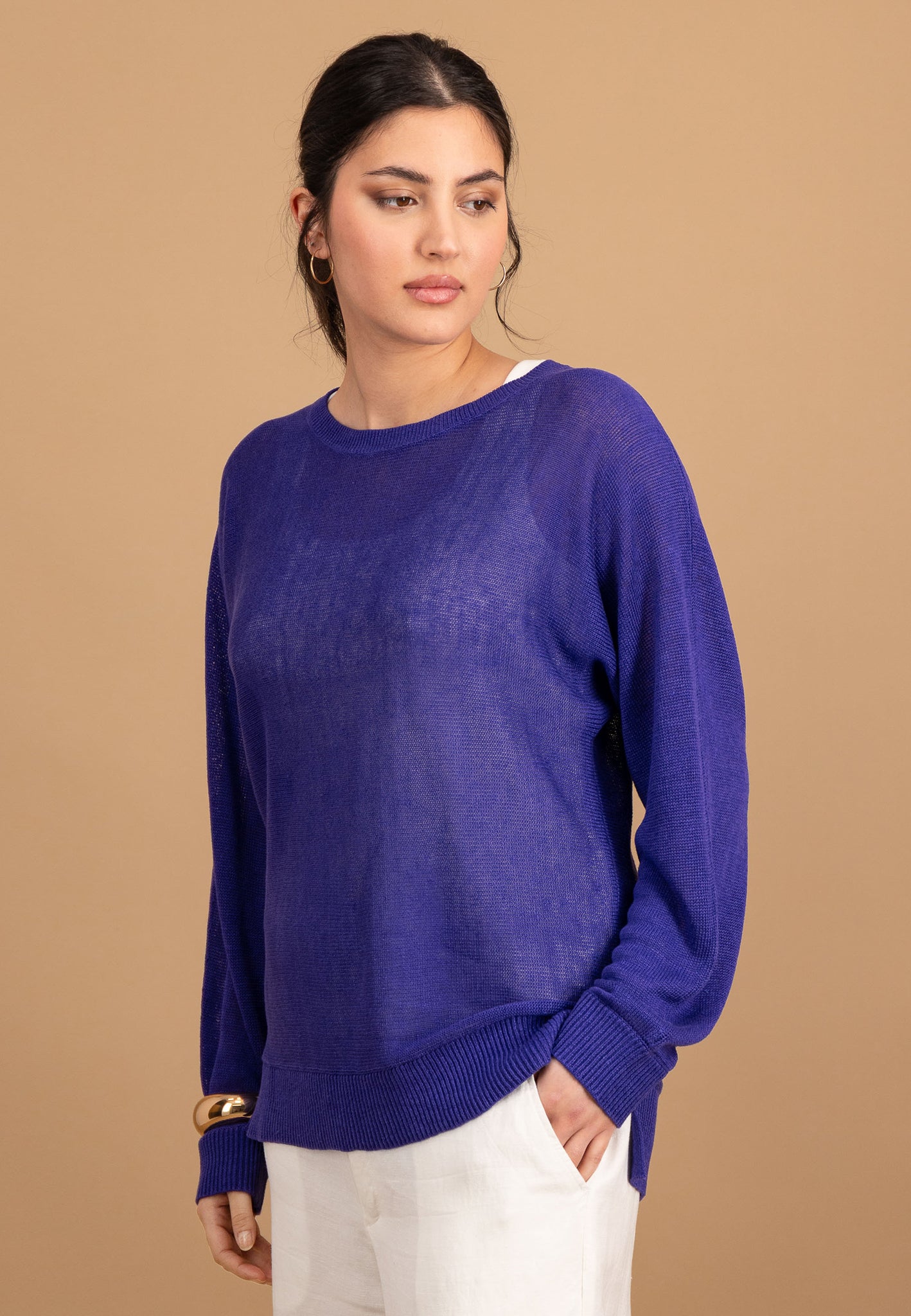 Strickpullover aus reinem Leinen - Image 9
