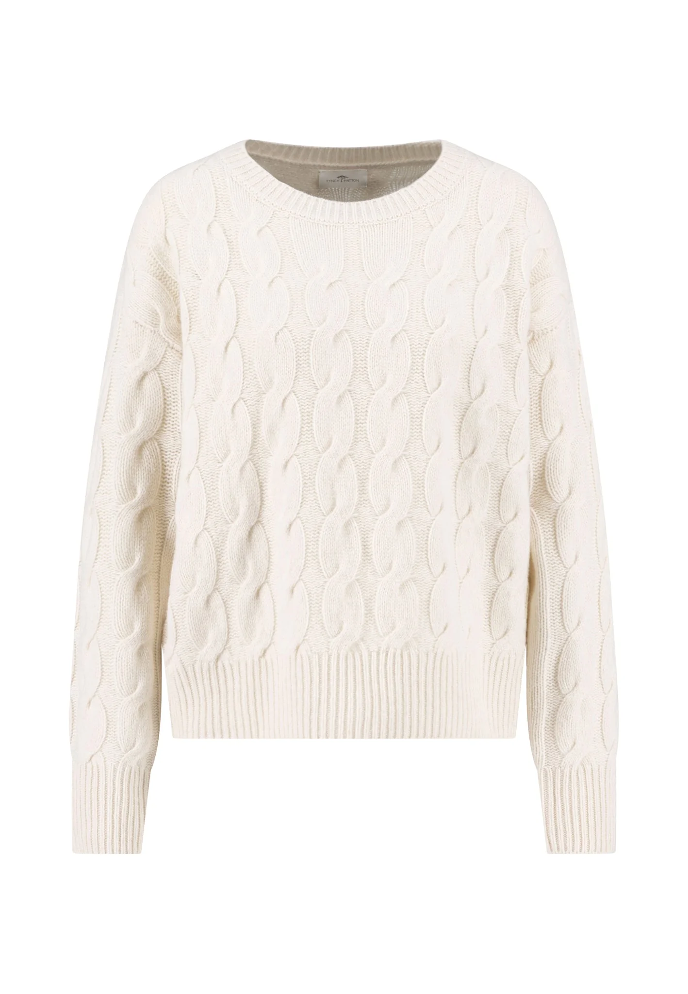 Strickpullover aus reiner Wolle mit Zopfmuster - Image 5