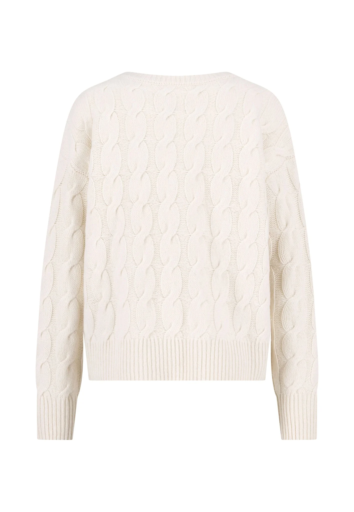 Strickpullover aus reiner Wolle mit Zopfmuster - Image 6