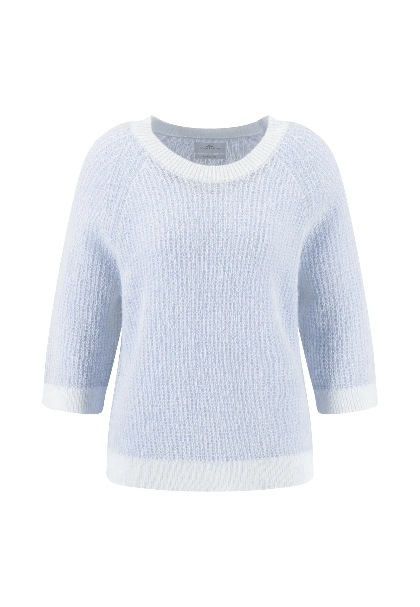 Strickpullover aus Wollmix mit Rundhalsausschnitt und 3/4-Arm - Image 4