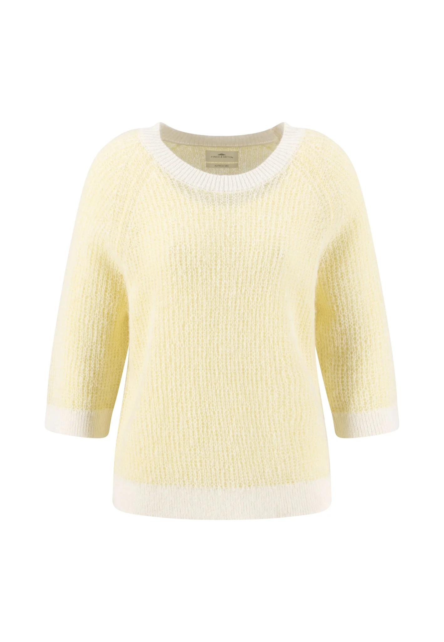 Strickpullover aus Wollmix mit Rundhalsausschnitt und 3/4-Arm - Image 9