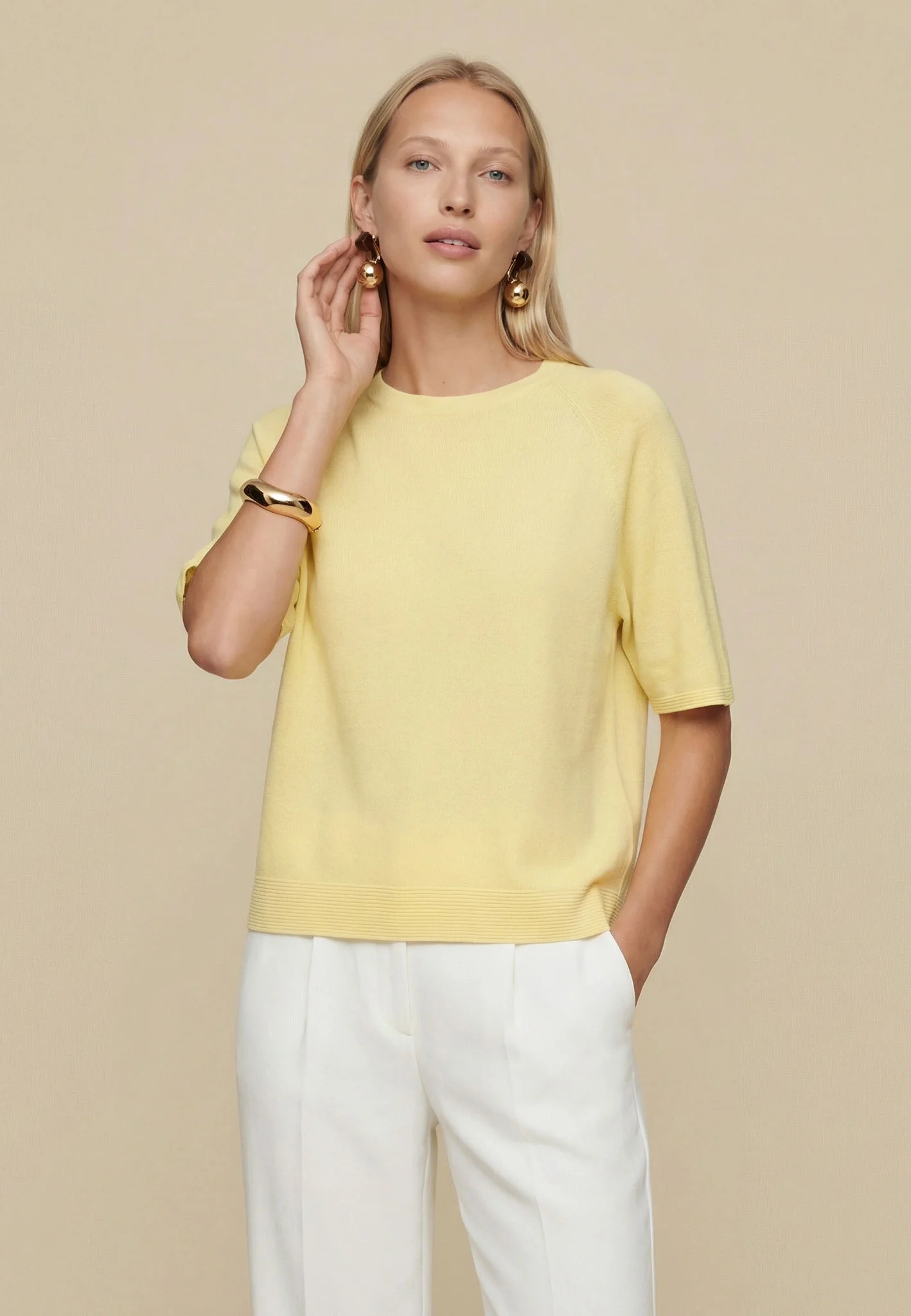 Strickshirt aus Baumwolle mit Rundhalsausschnitt - Image 11