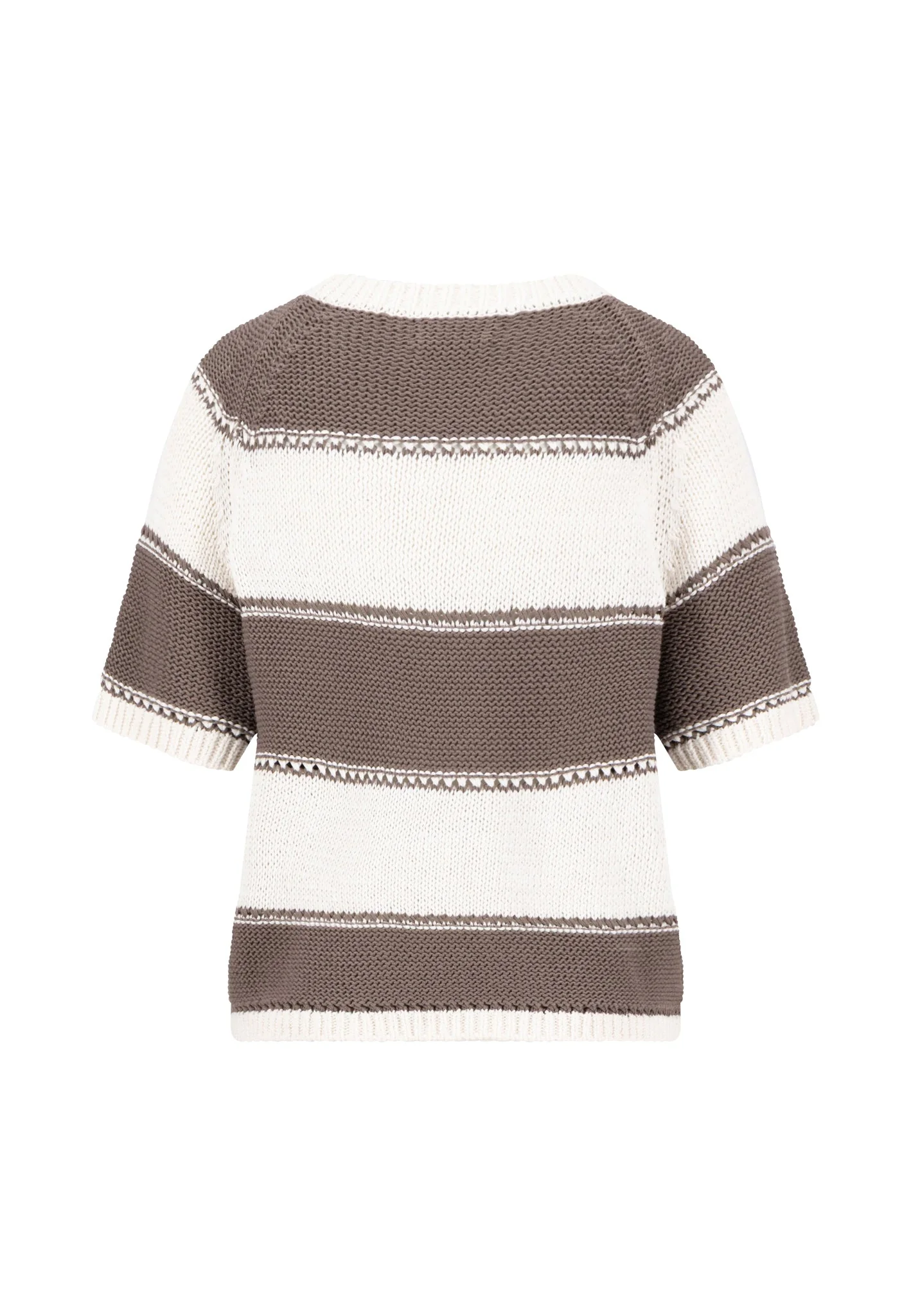 Strickshirt aus Baumwolle mit Streifenmuster und Rundhalsausschnitt - Image 5