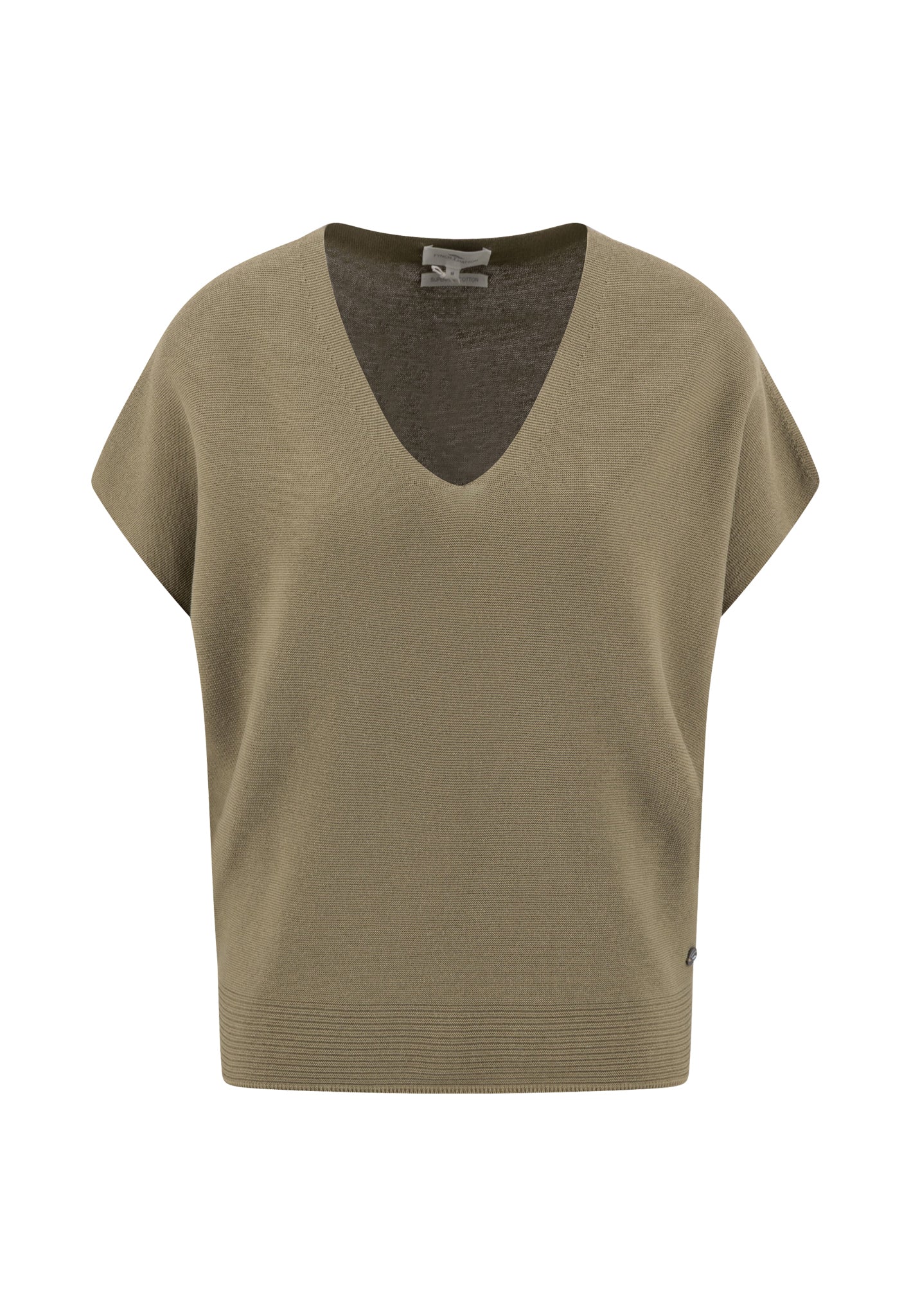 Strickshirt aus Baumwolle mit V-Ausschnitt - Image 4