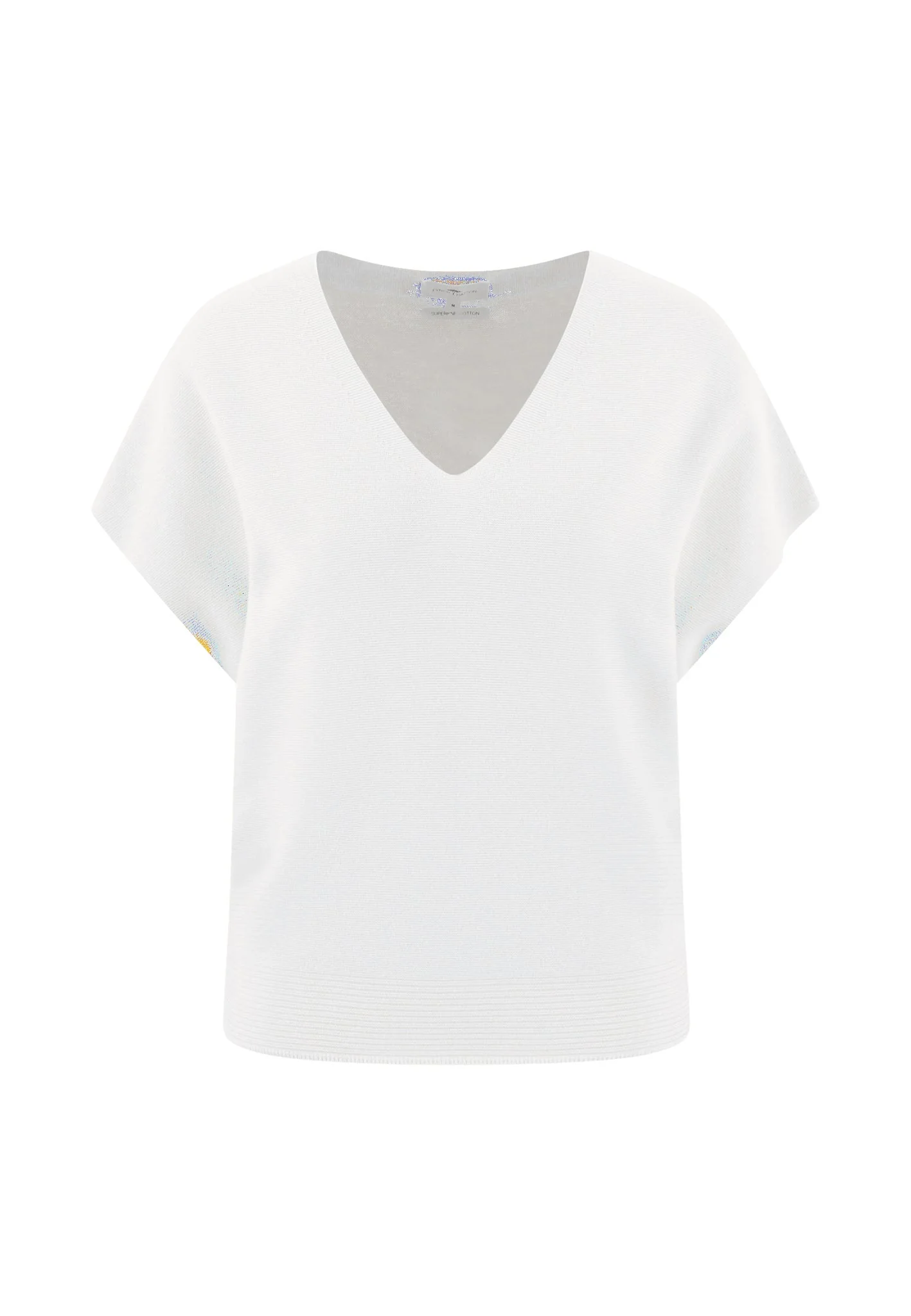 Strickshirt aus Baumwolle mit V-Ausschnitt - Image 9