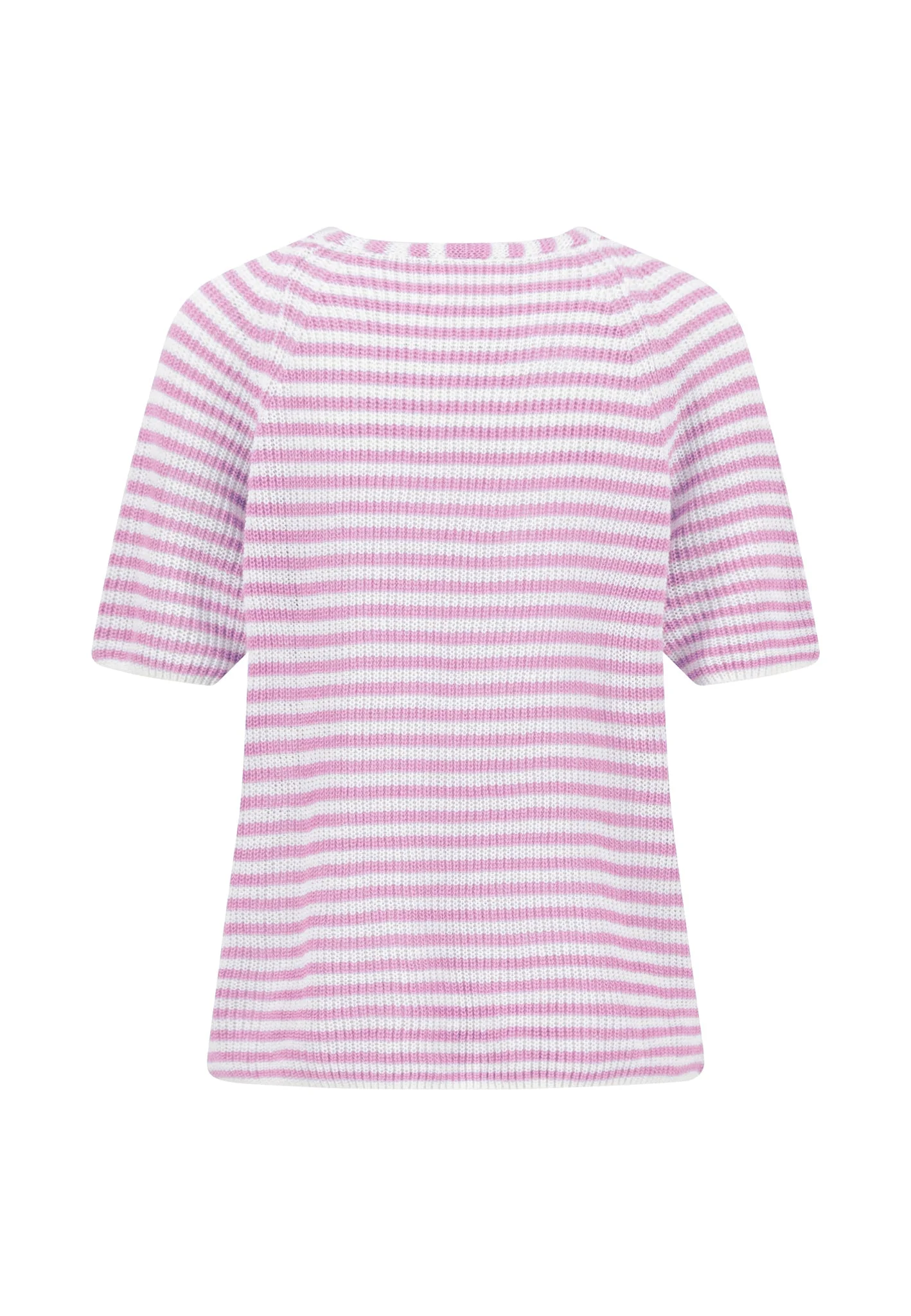 Strickshirt aus Leinen mit Streifenmuster und V-Ausschnitt - Image 12