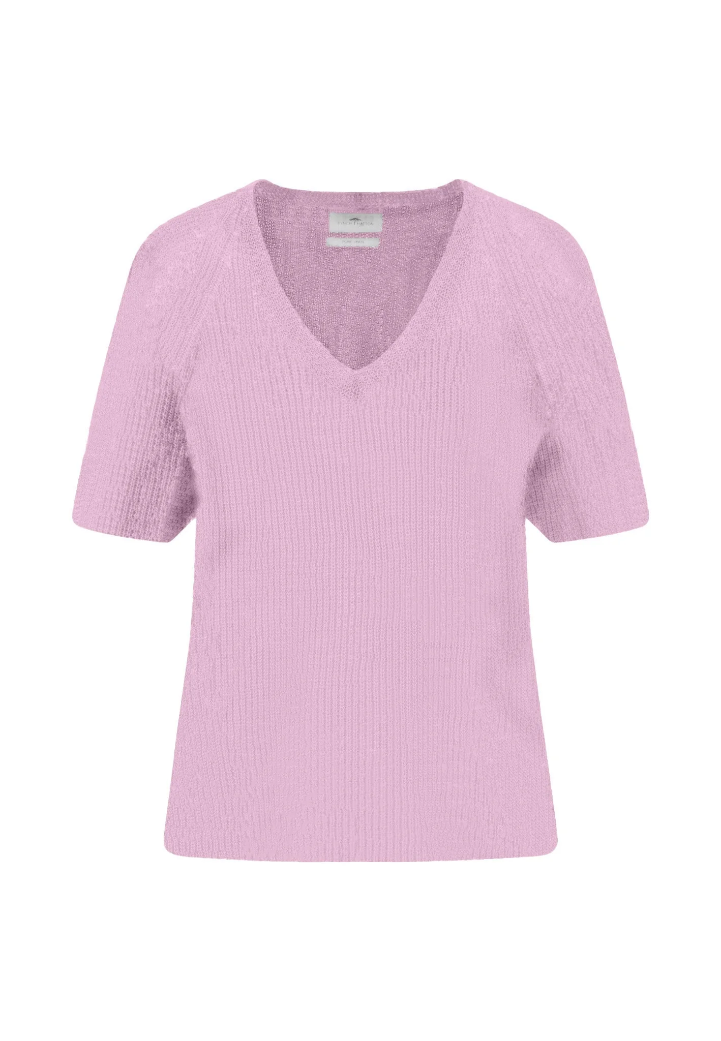 Strickshirt aus Leinen mit V-Ausschnitt und Rippstruktur - Image 14