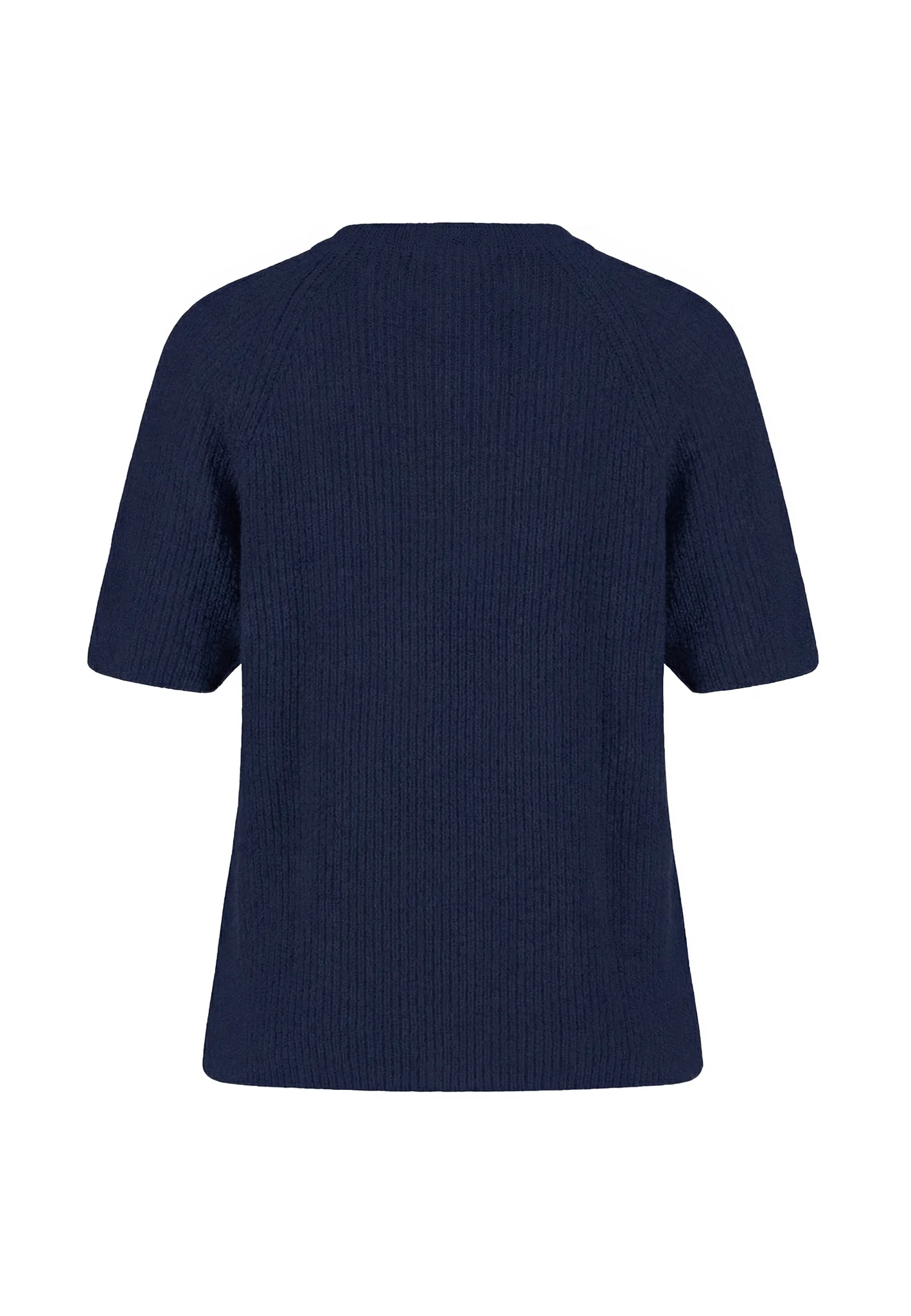 Strickshirt aus Leinen mit V-Ausschnitt und Rippstruktur - Image 5