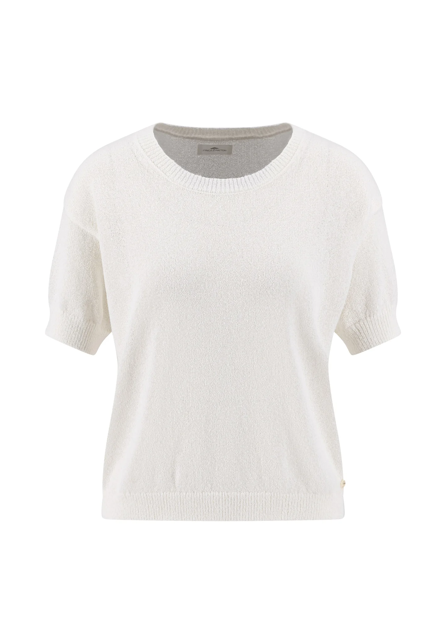 Strickshirt aus Viskosemix mit Rundhalsausschnitt