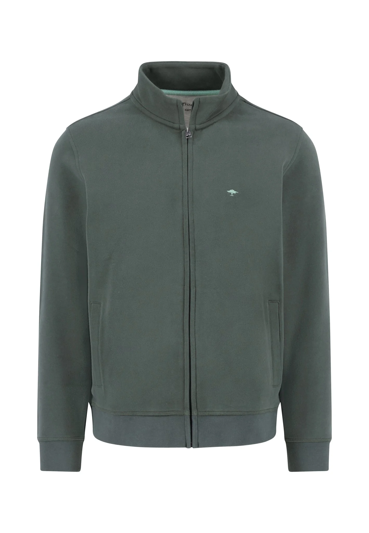 Sweatjacke aus Baumwolle mit Stehkragen und Reißverschluss - Image 5