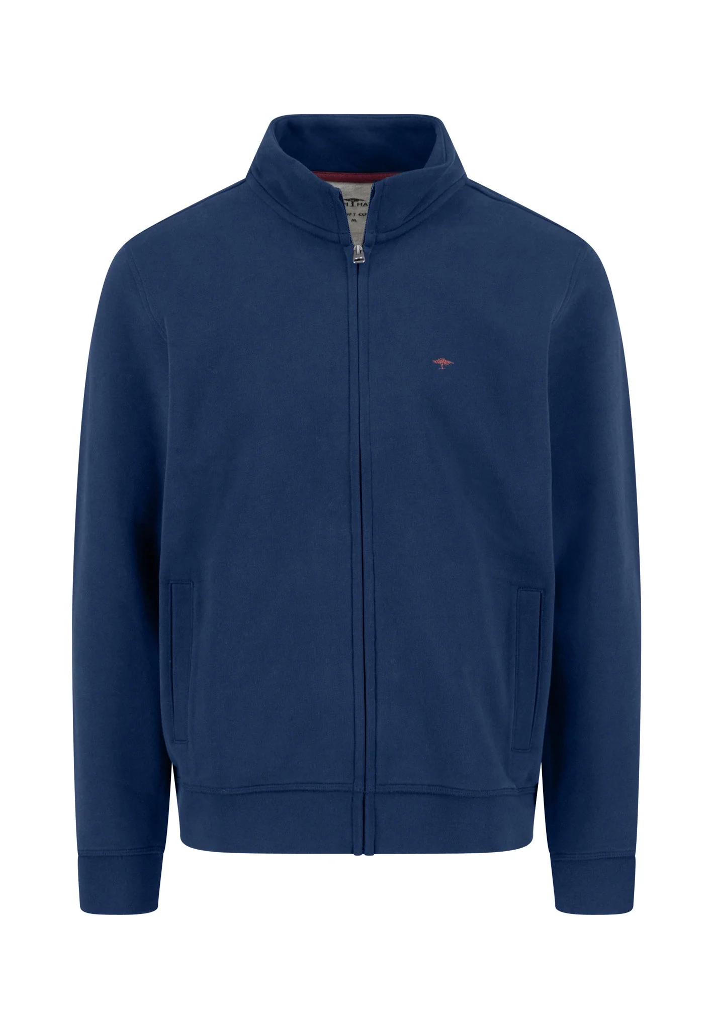 Sweatjacke aus Baumwolle mit Stehkragen und Reißverschluss - Image 7