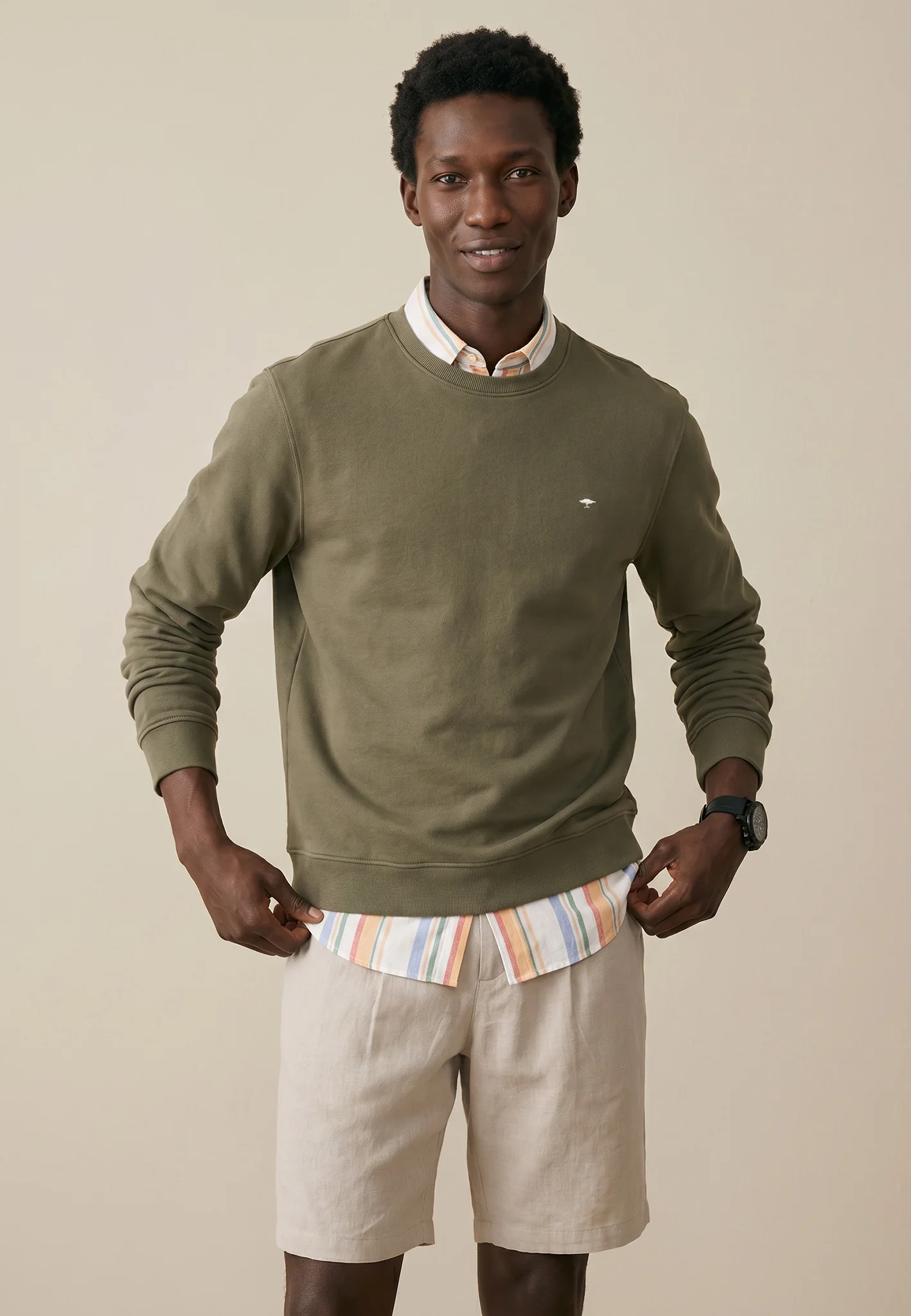 Sweatshirt aus Baumwolle mit Rundhalsausschnitt - Image 11