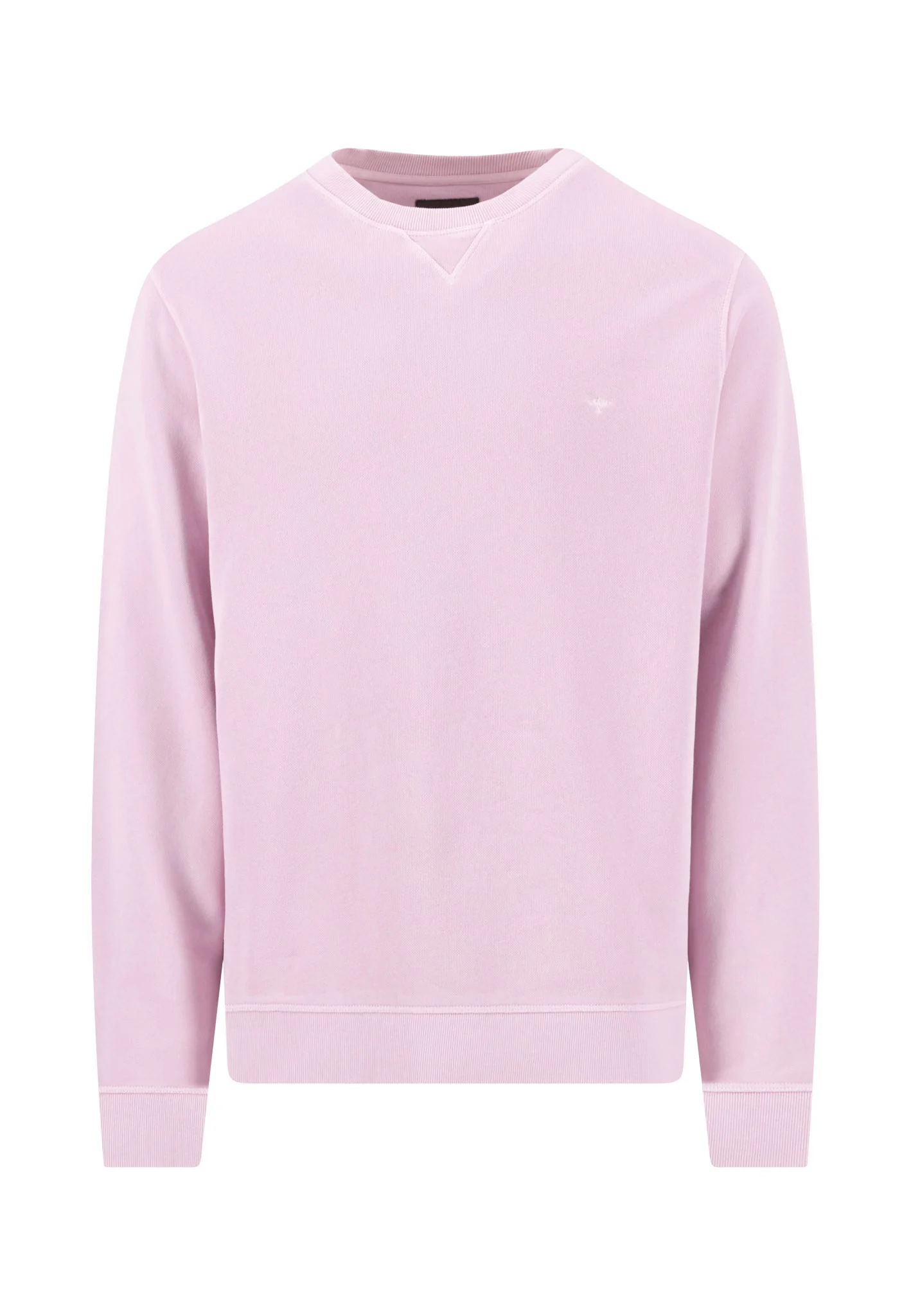 Sweatshirt aus reiner Baumwolle mit V-Einsatz am Kragen - Image 4