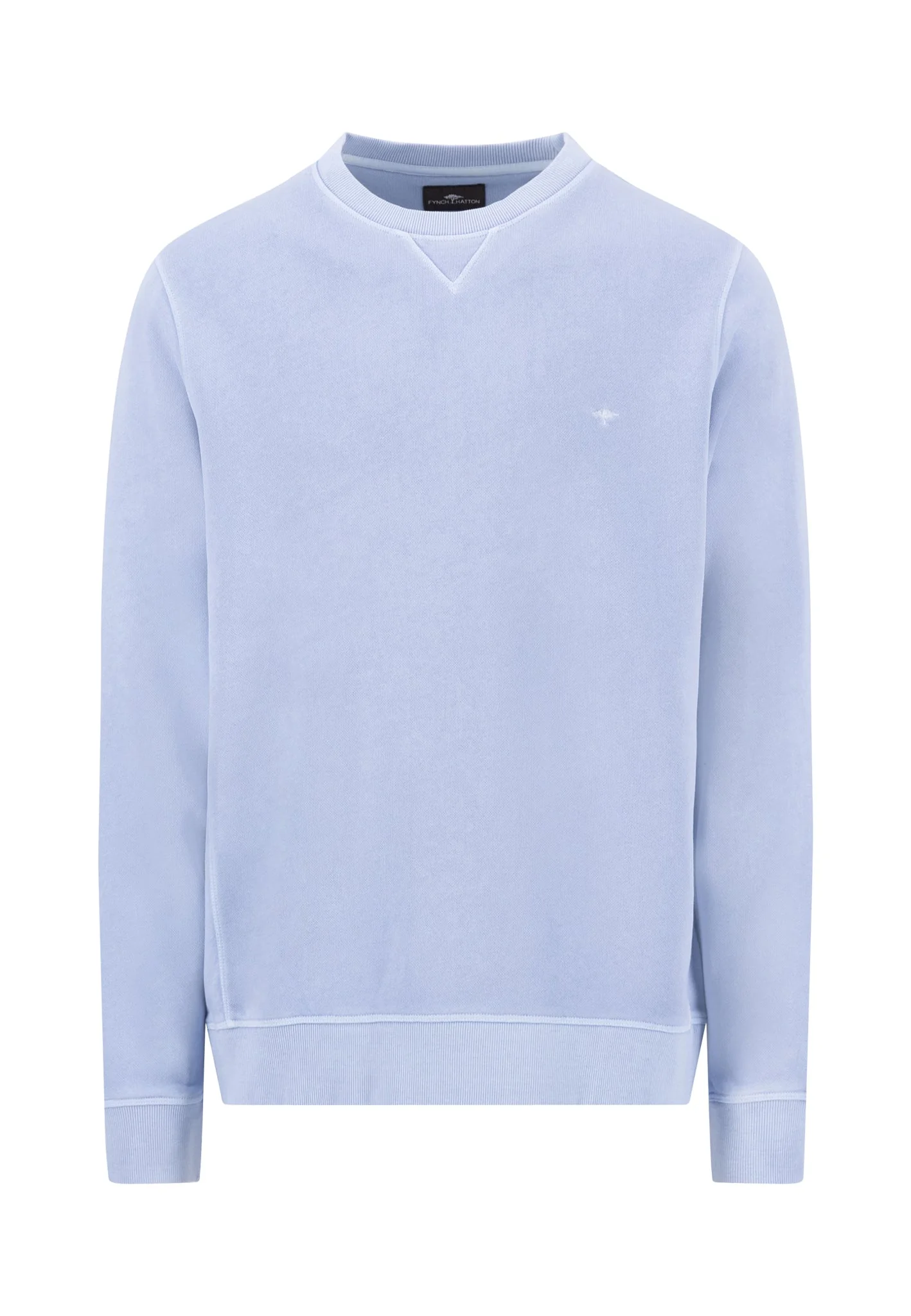 Sweatshirt aus reiner Baumwolle mit V-Einsatz am Kragen - Image 9