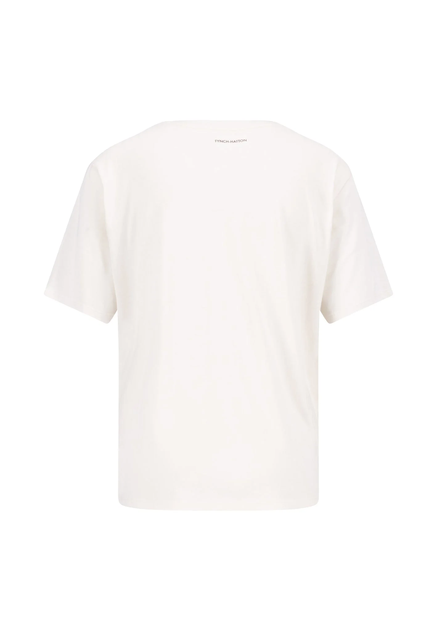 T-Shirt aus Baumwoll-Modal-Mix mit Frontprint und Rundhalsausschnitt - Image 5