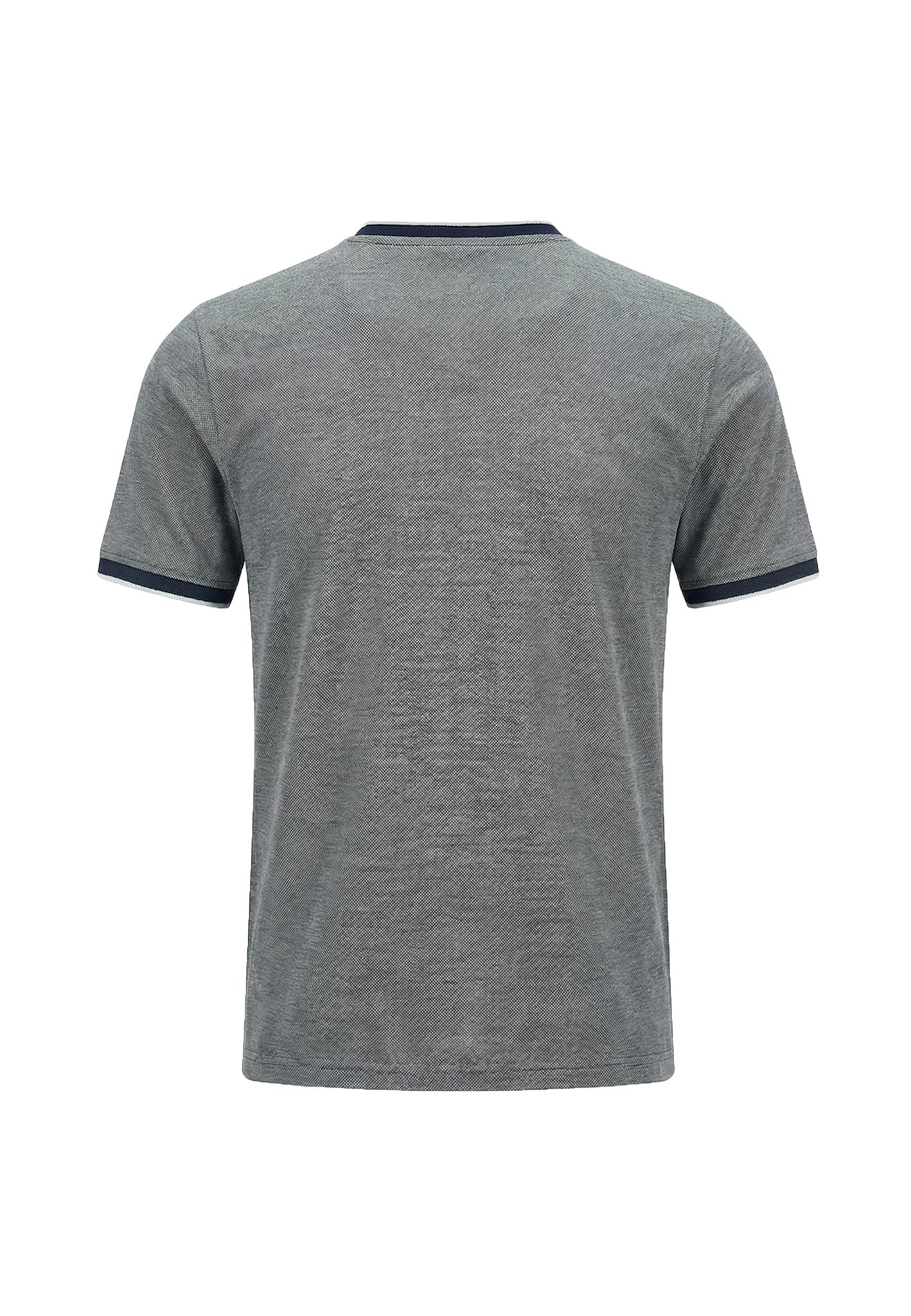 T-Shirt aus Baumwolle mit Kontrastabschlüssen und Rundhalsausschnitt - Image 19