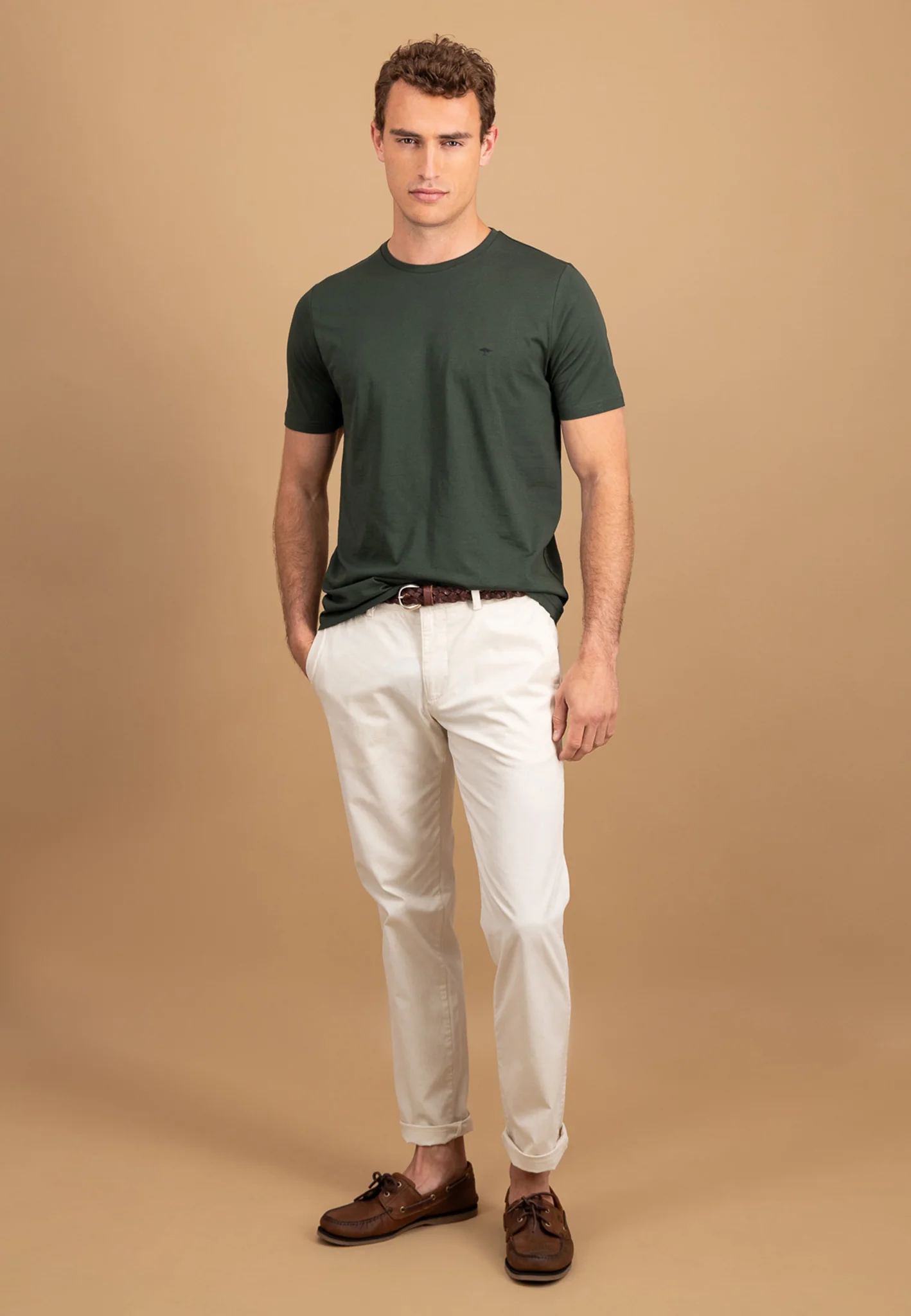 T-Shirt aus Baumwolle mit Rundhalsausschnitt und Logo-Stickerei - Image 2