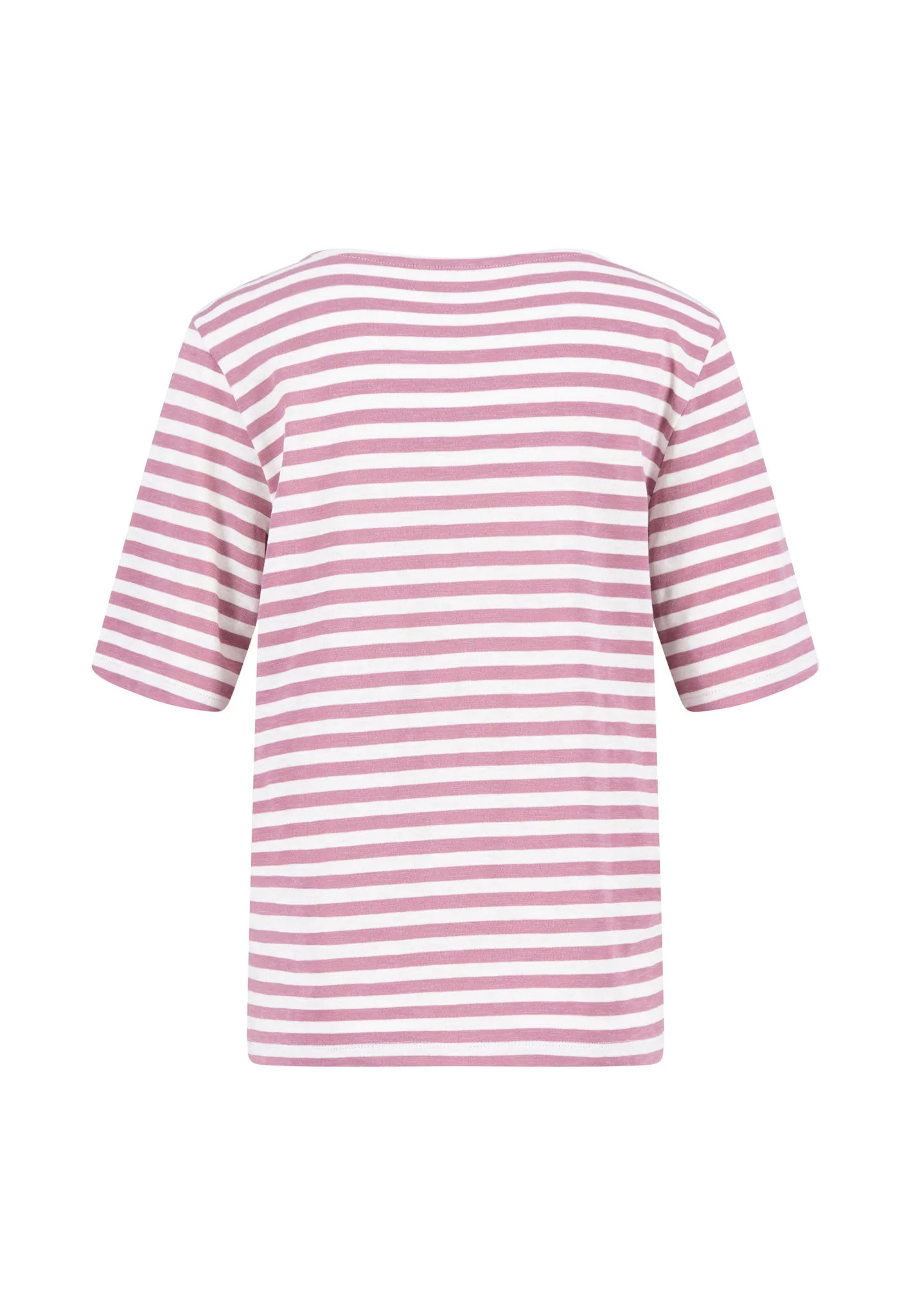 T-Shirt aus Baumwolle mit Streifenmuster und Rundhalsausschnitt - Image 10