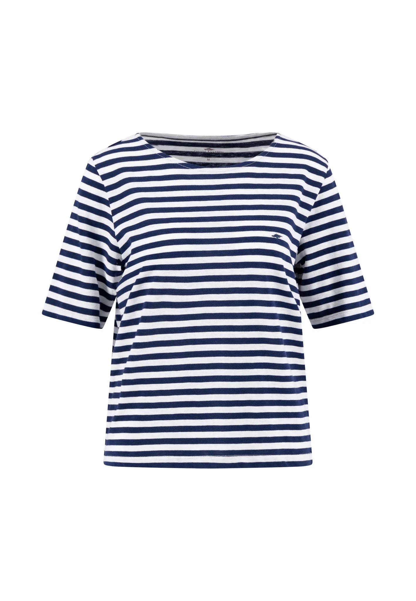 T-Shirt aus Baumwolle mit Streifenmuster und Rundhalsausschnitt - Image 7