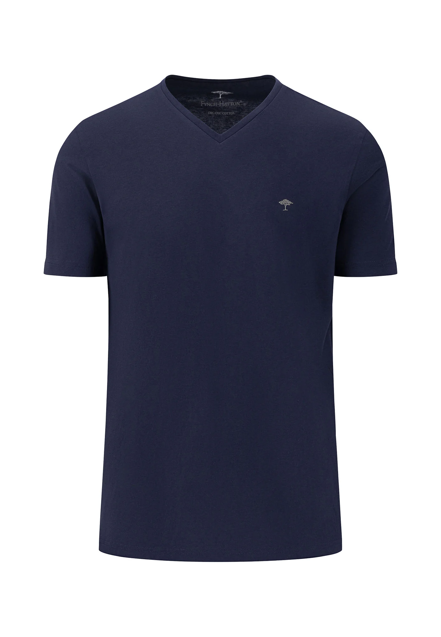 T-Shirt aus Baumwolle mit V-Ausschnitt und Logo-Stickerei - Image 10