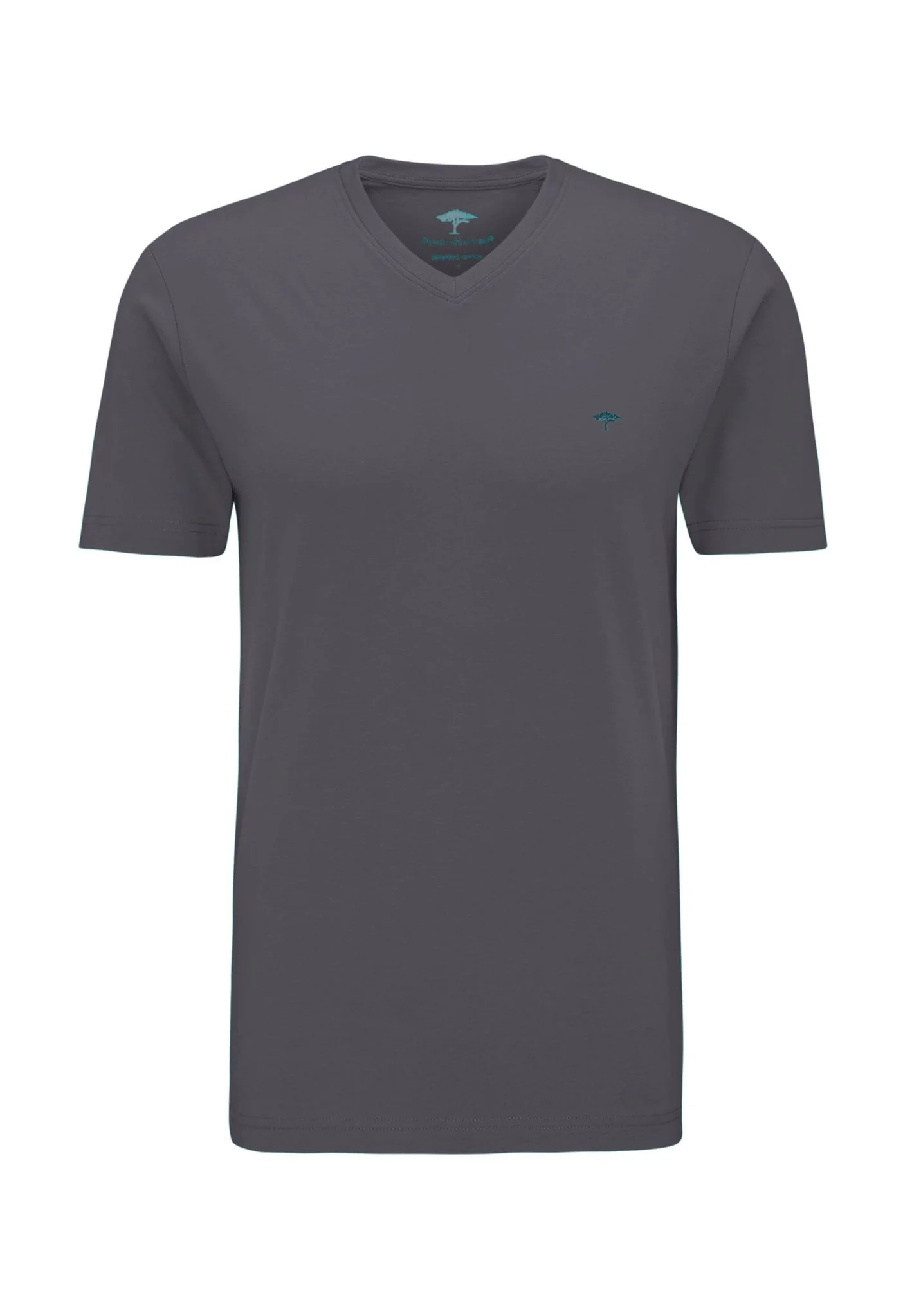 T-Shirt aus Baumwolle mit V-Ausschnitt und Logo-Stickerei - Image 14