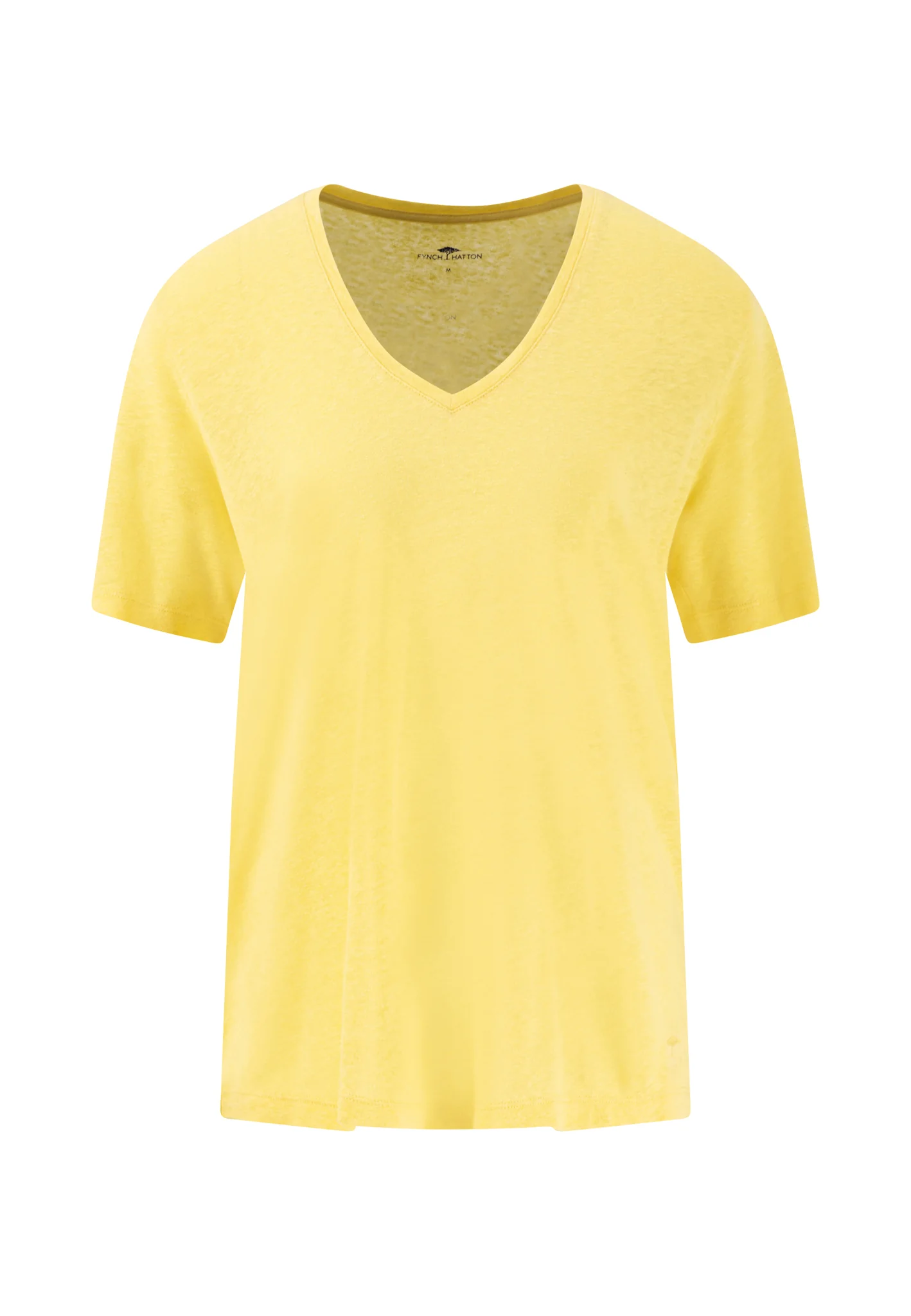 T-Shirt aus Leinen-Viskose-Mix mit V-Ausschnitt - Image 13