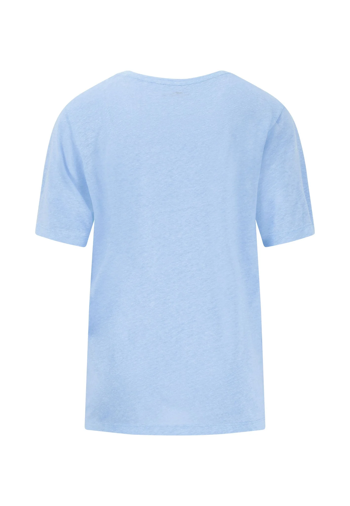 T-Shirt aus Leinen-Viskose-Mix mit V-Ausschnitt - Image 17