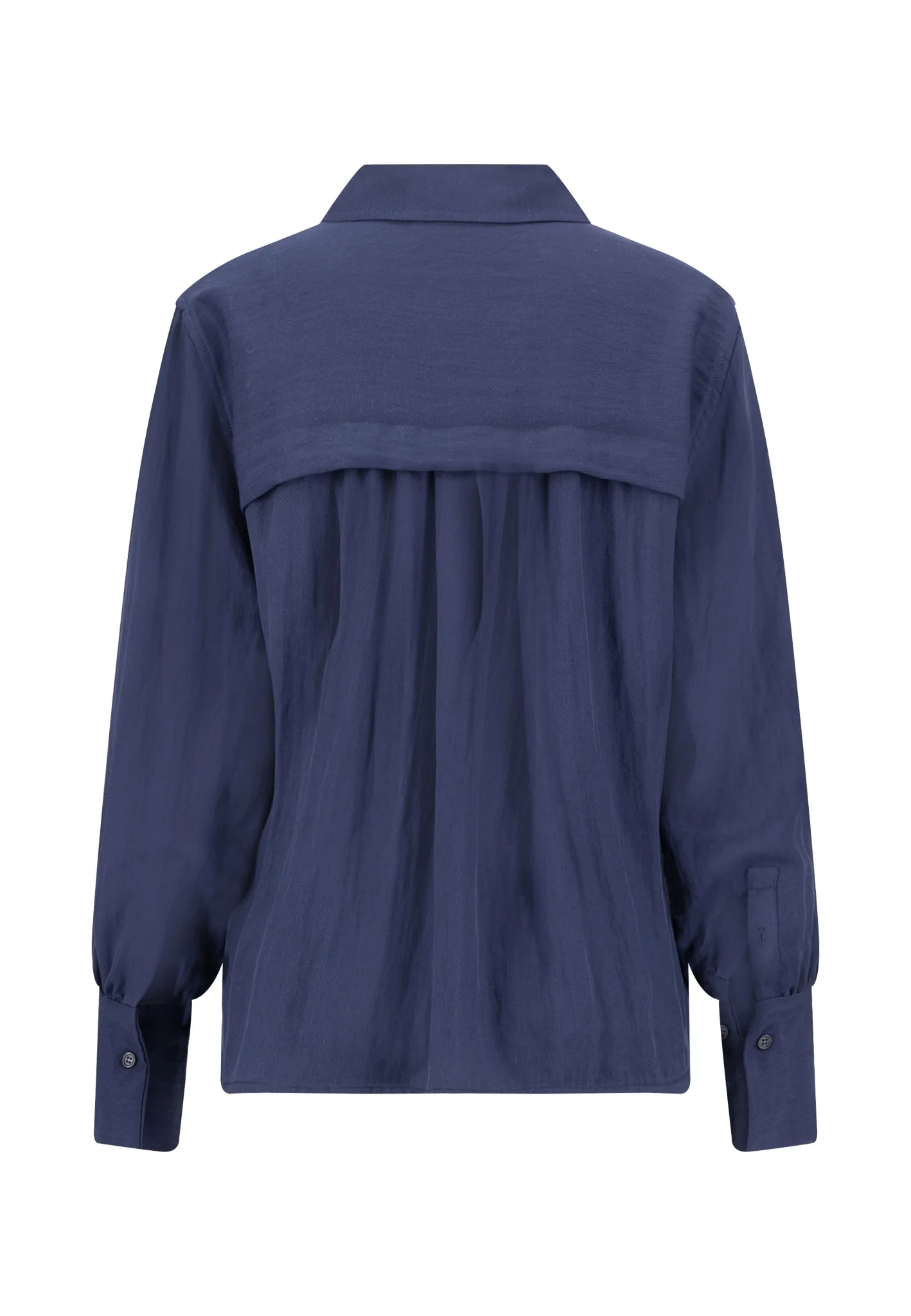 Twillbluse aus Lyocell-Viskose-Mix mit klassischem Hemdkragen - Image 5