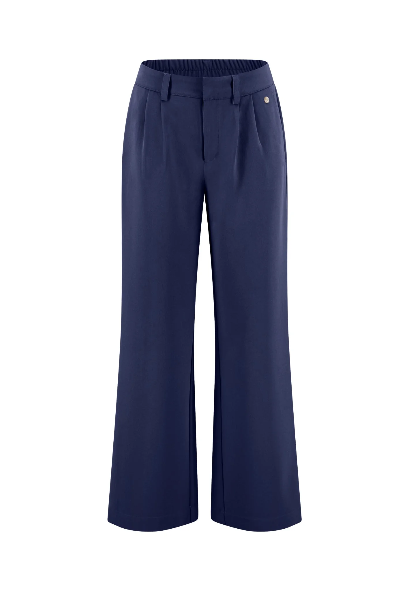 Twillhose aus Polyester-Viskose-Mix – Wide Leg