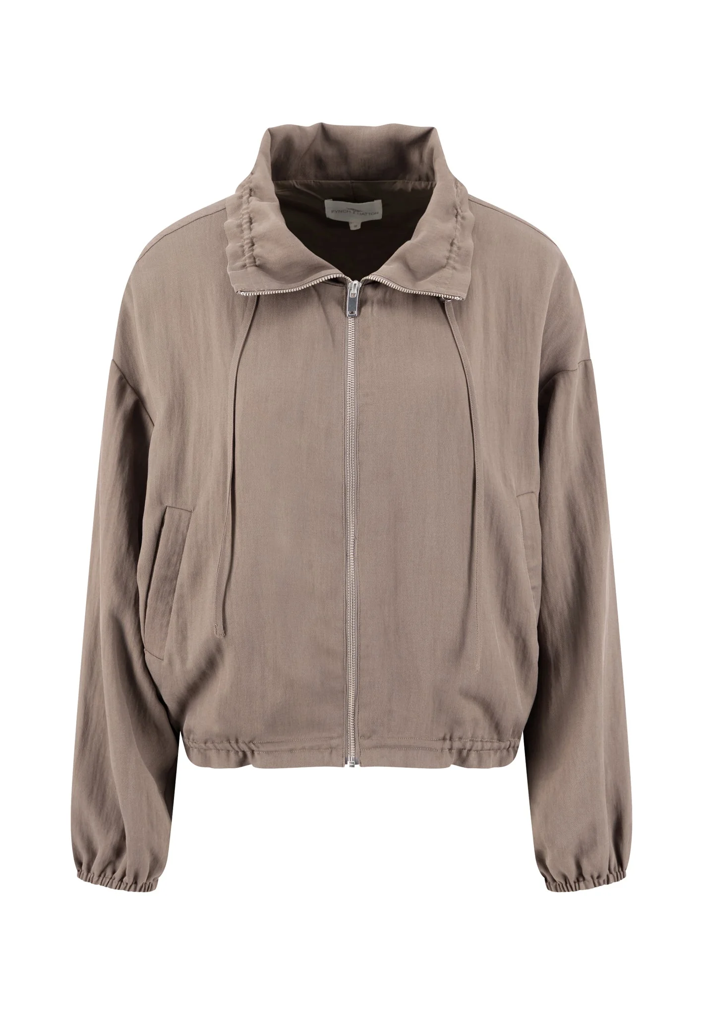 Twilljacke aus Lyocell-Viskose-Mix mit Reißverschluss - Image 4
