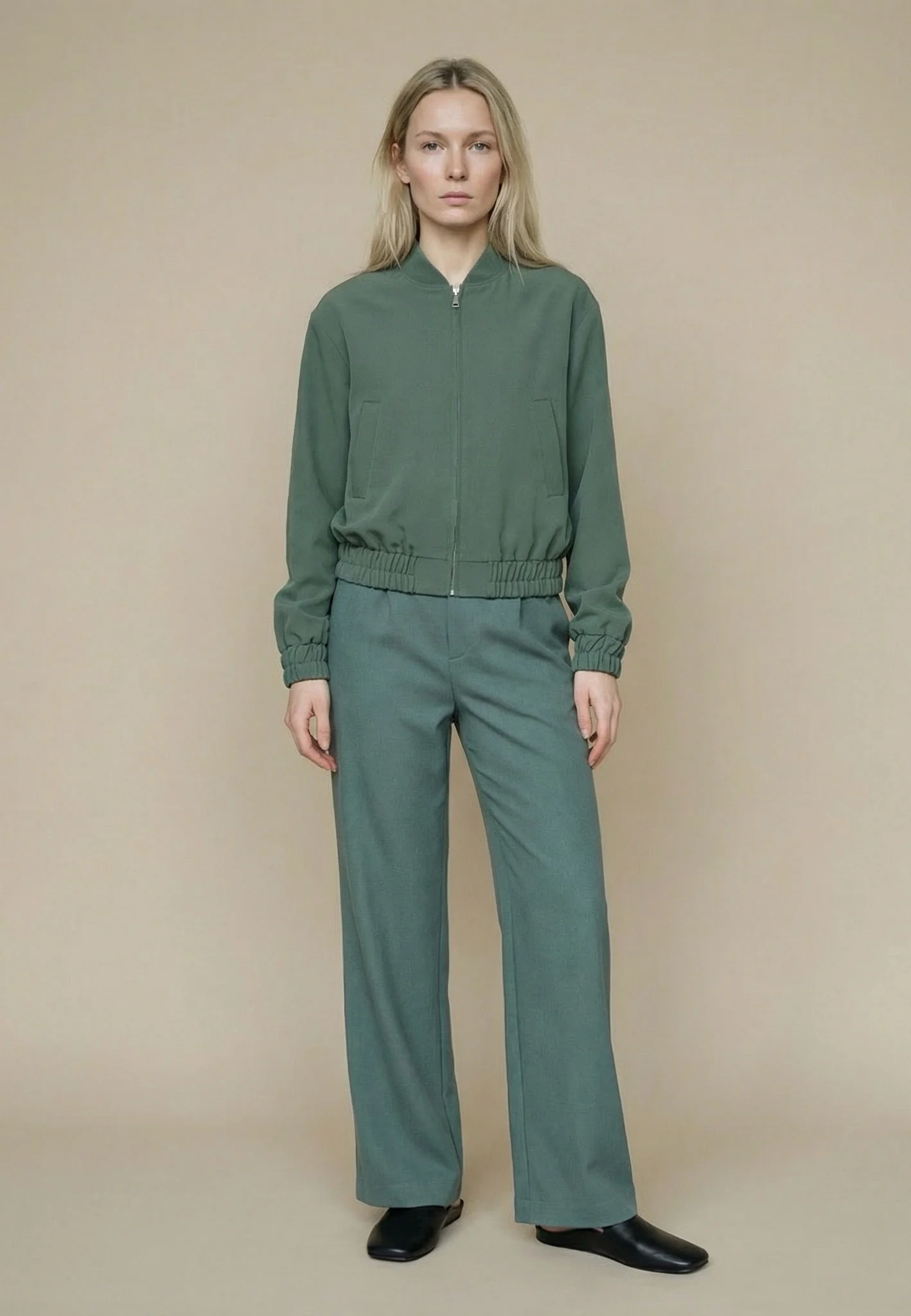Twilljacke aus Materialmix mit elastischen Abschlüssen - Image 8