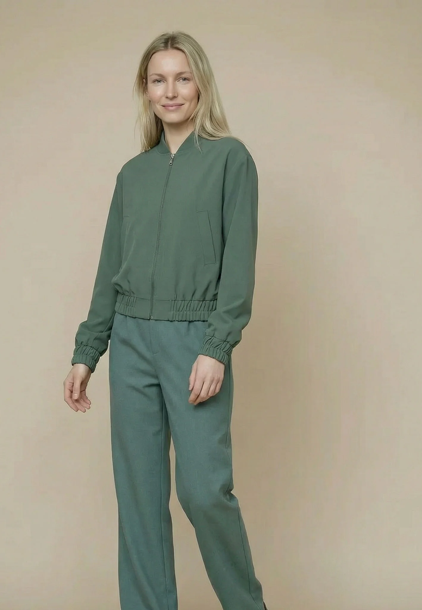 Twilljacke aus Materialmix mit elastischen Abschlüssen - Image 9